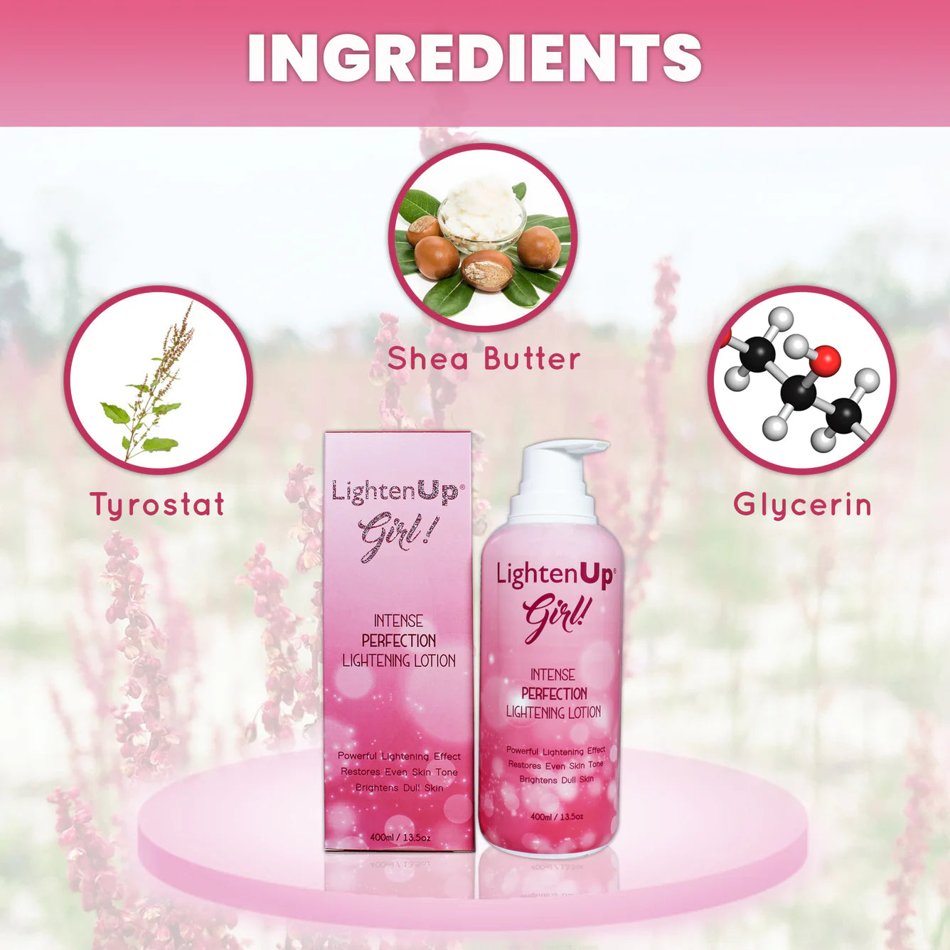 LightenUp Girl! Intense Perfection Lightening Lotion - 400ml / 13.5 Oz