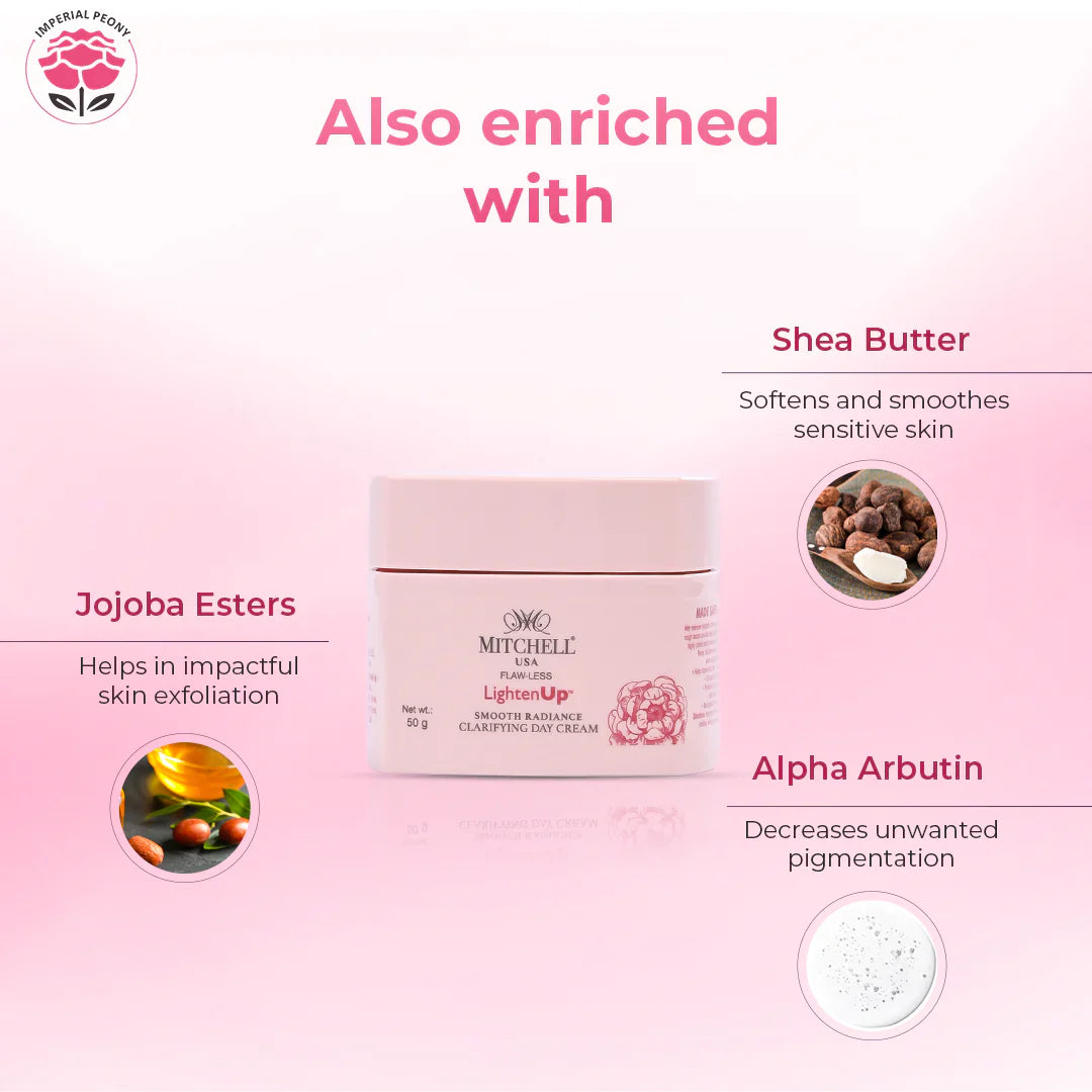 Lighten Up Flaw-Less Smooth Radiance Clarifying Day Cream 50g