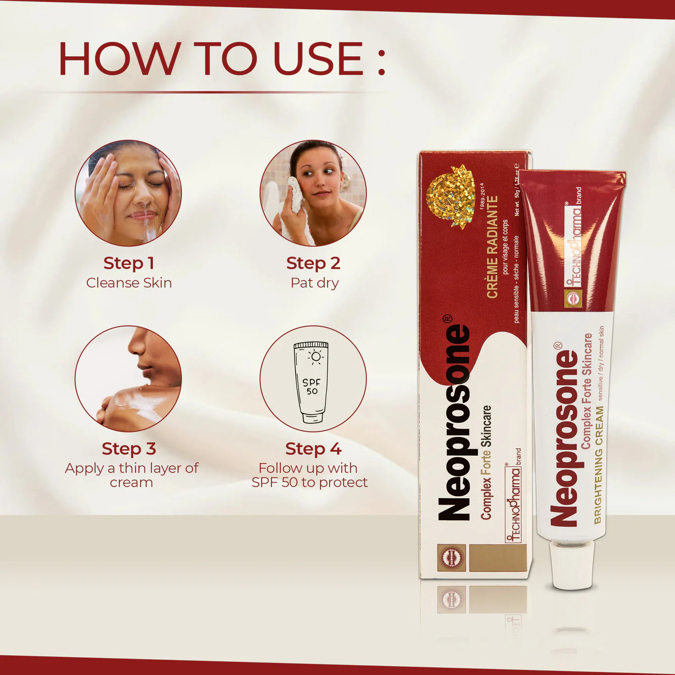 Neoprosone Brightening Cream - Dark Spot Remover - 50ml / 1.7 fl oz