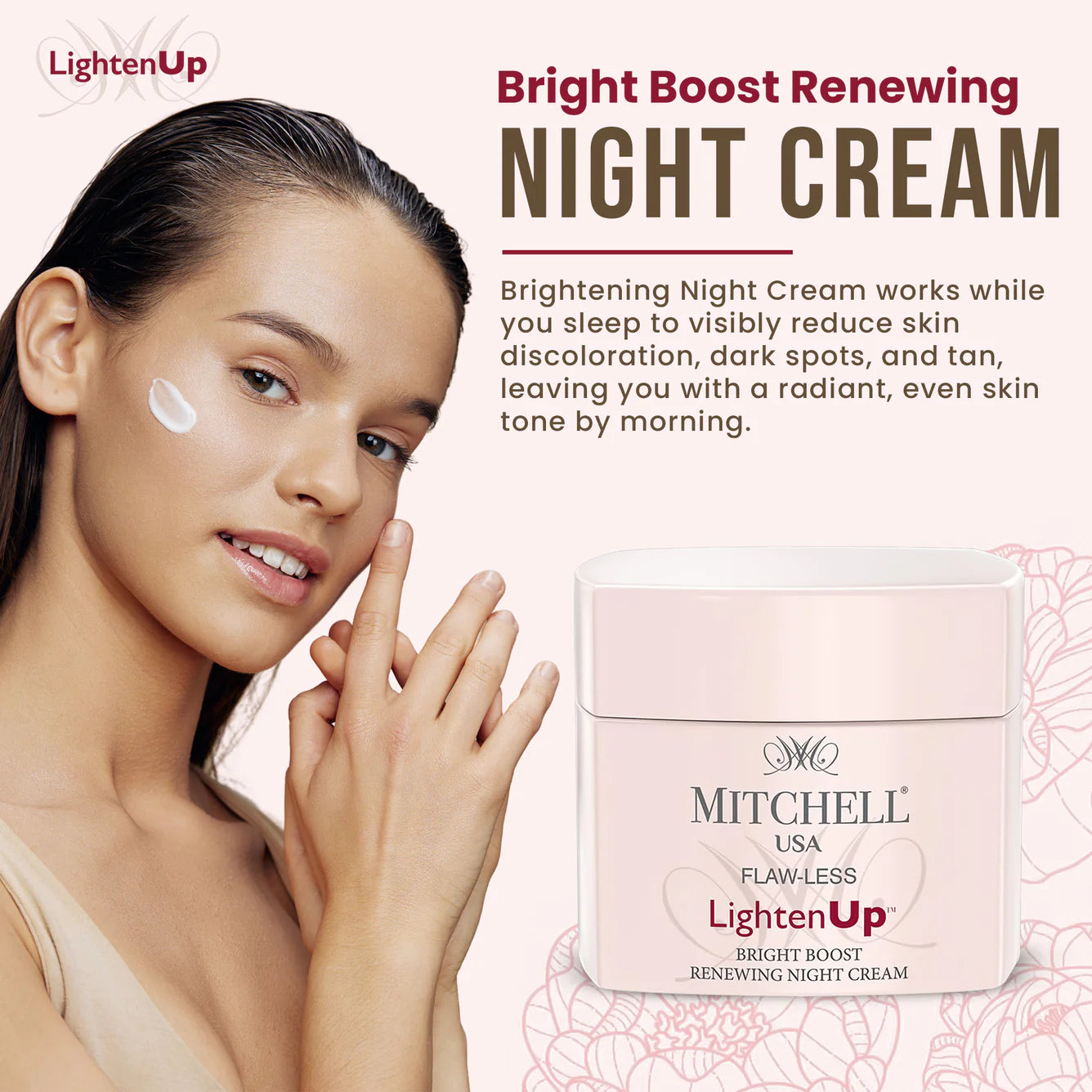 Lighten Up Flaw-Less Bright Boost Renewing Night Cream 50g