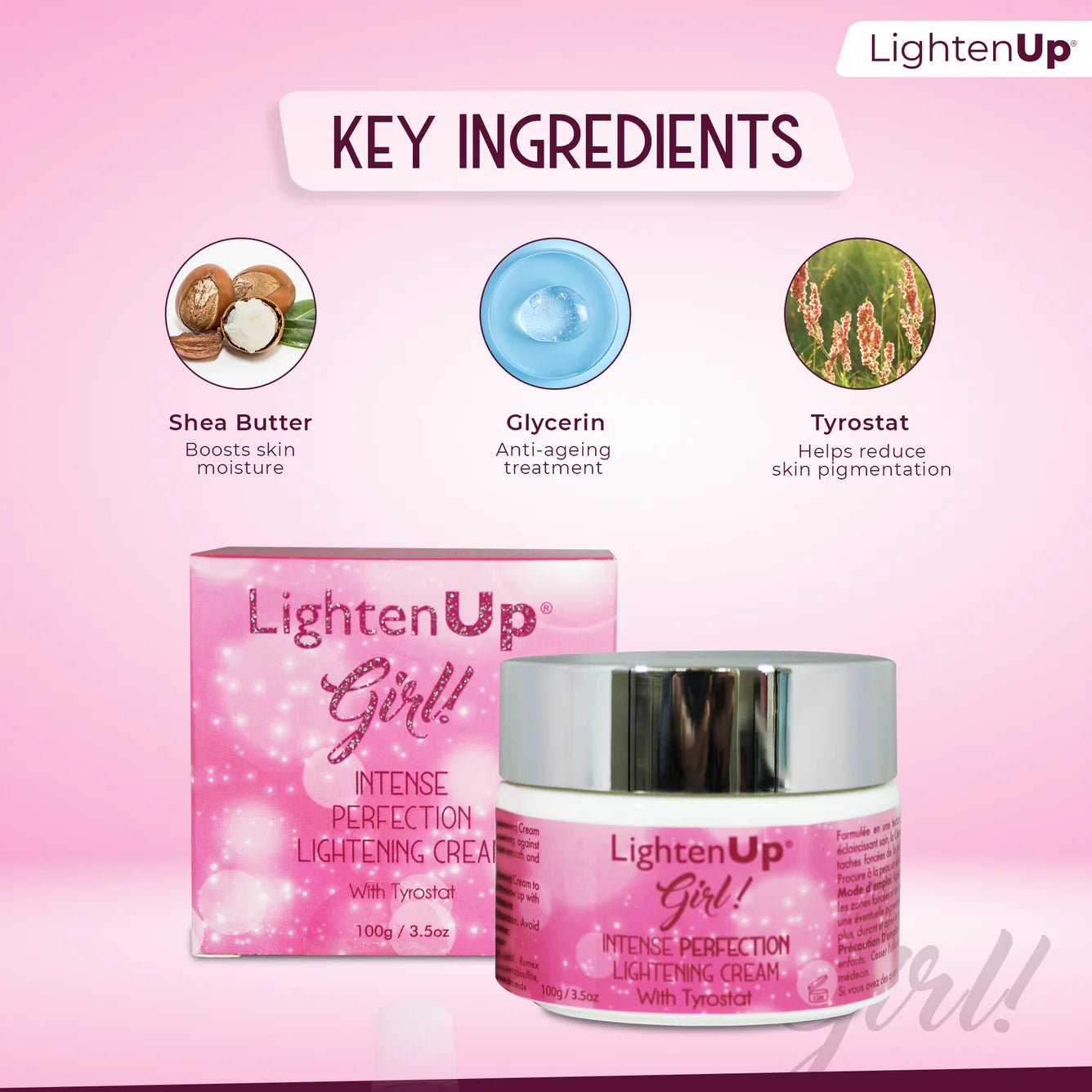 LightenUp Girl! Intense Perfection Lightening Cream - 100g / 3.5 Oz