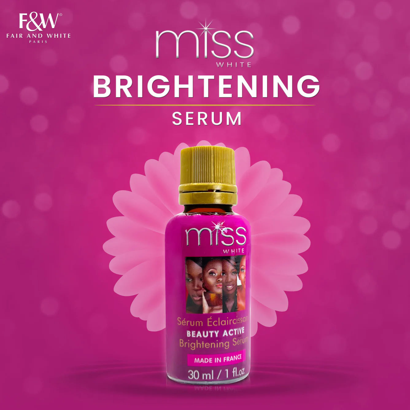 Fair & White Miss White Beauty Active Brightening Serum - Shining Skin - 30ml / 1.01 fl oz