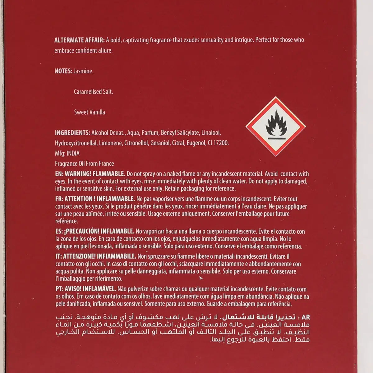 Altermate Affair Perfume For Women 100ml