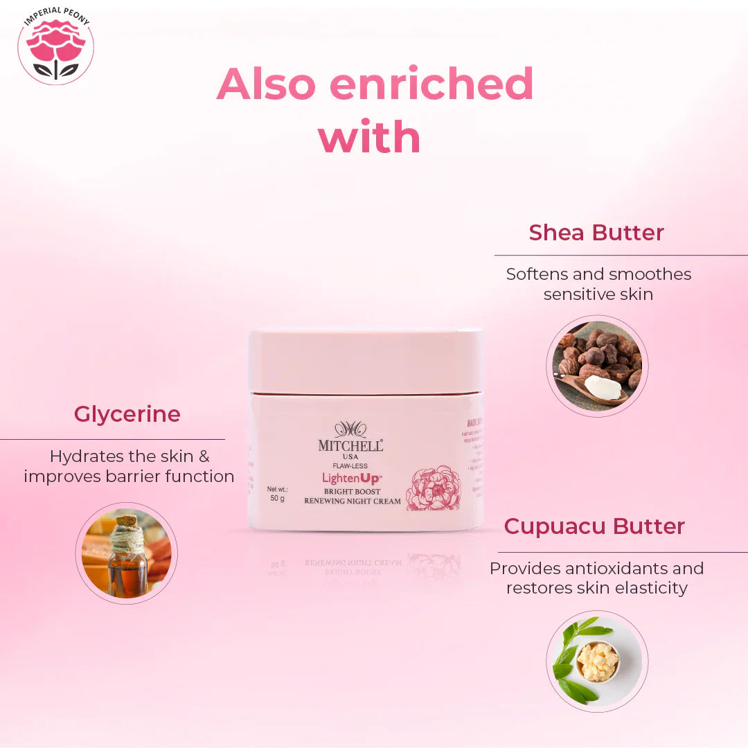 Lighten Up Flaw-Less Bright Boost Renewing Night Cream 50g