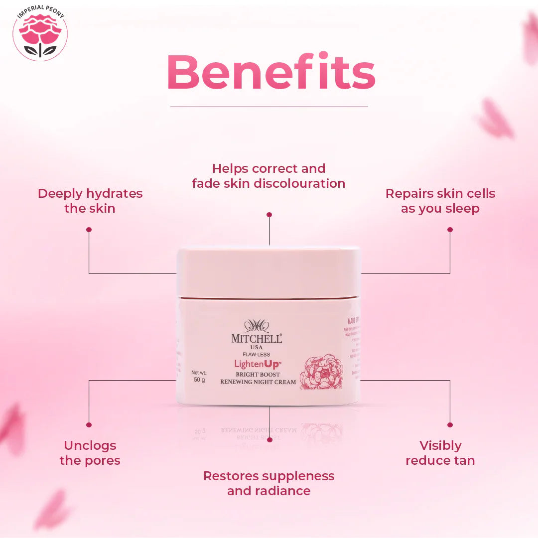 Lighten Up Flaw-Less Bright Boost Renewing Night Cream 50g