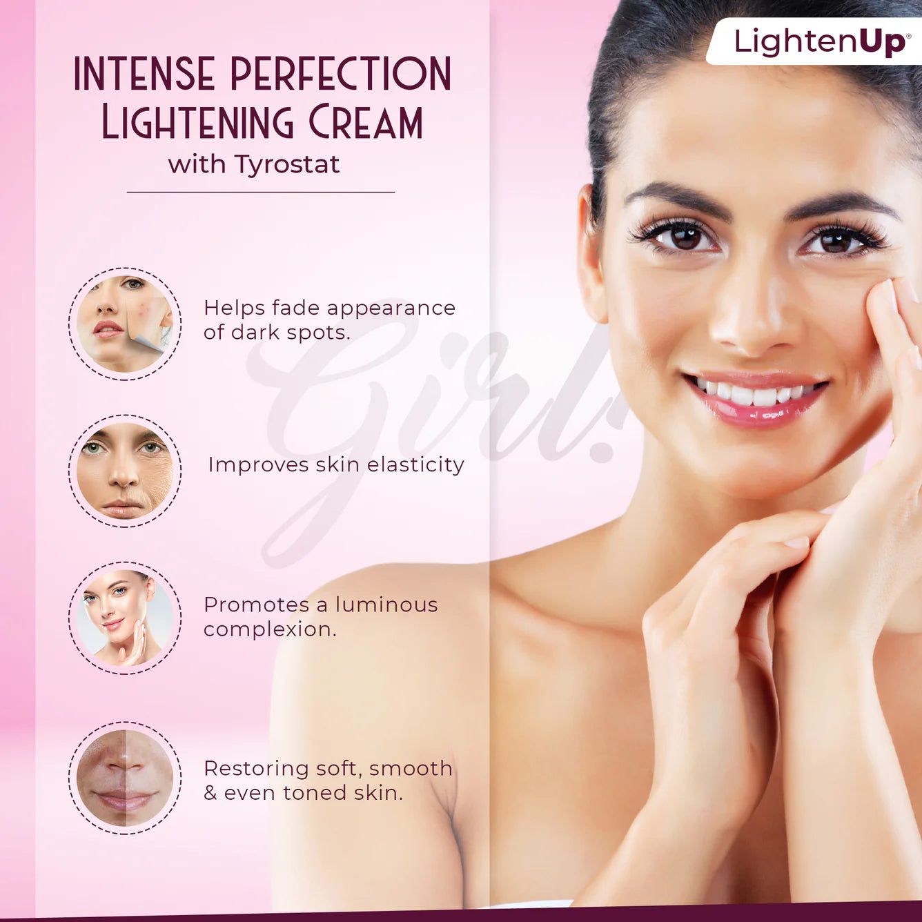 LightenUp Girl! Intense Perfection Lightening Cream - 100g / 3.5 Oz