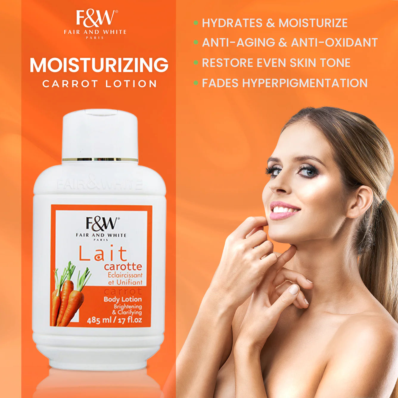 Fair & White Original Carrot Moisturizing Lotion