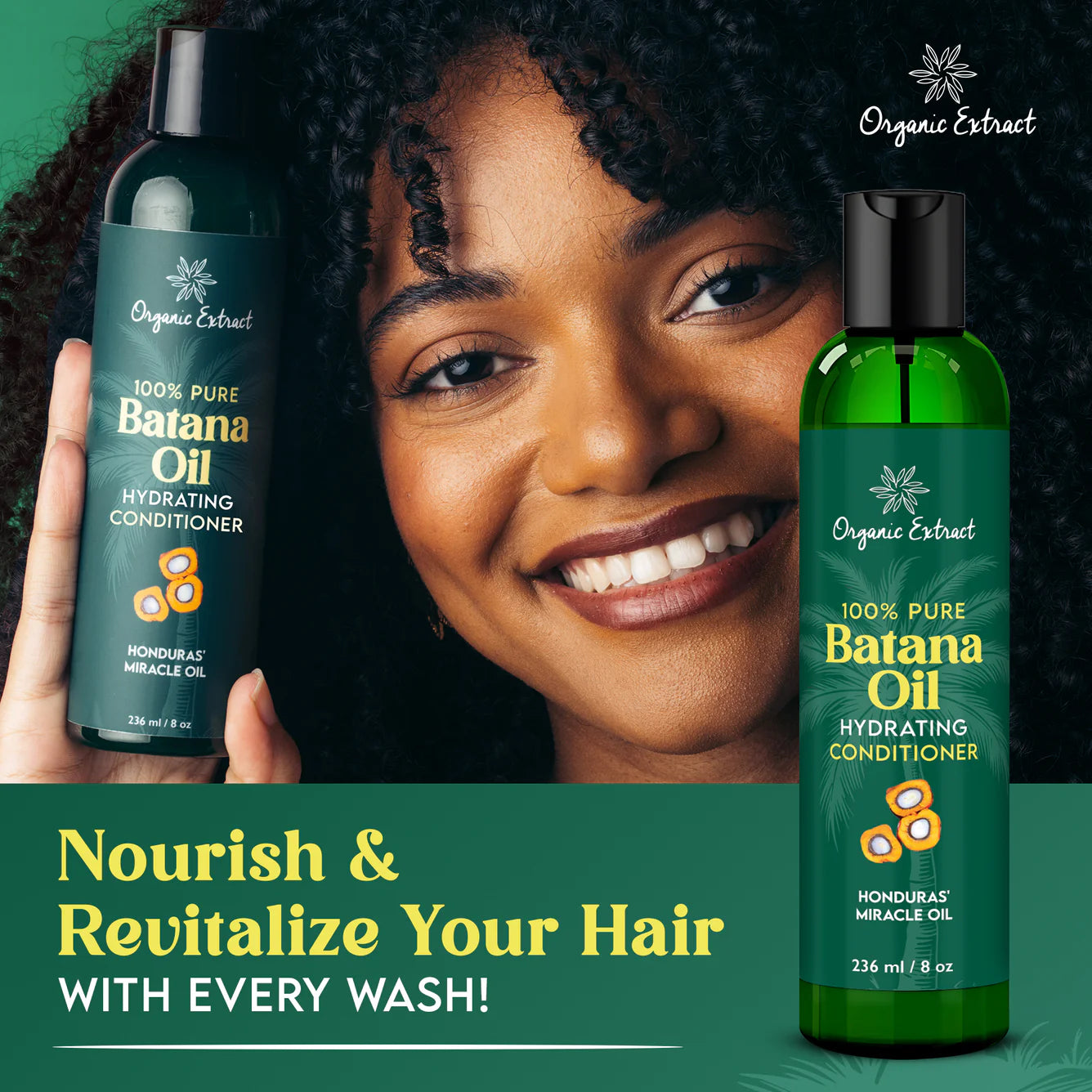 Organic Extract Batana Oil Hair Conditioner 8 oz/