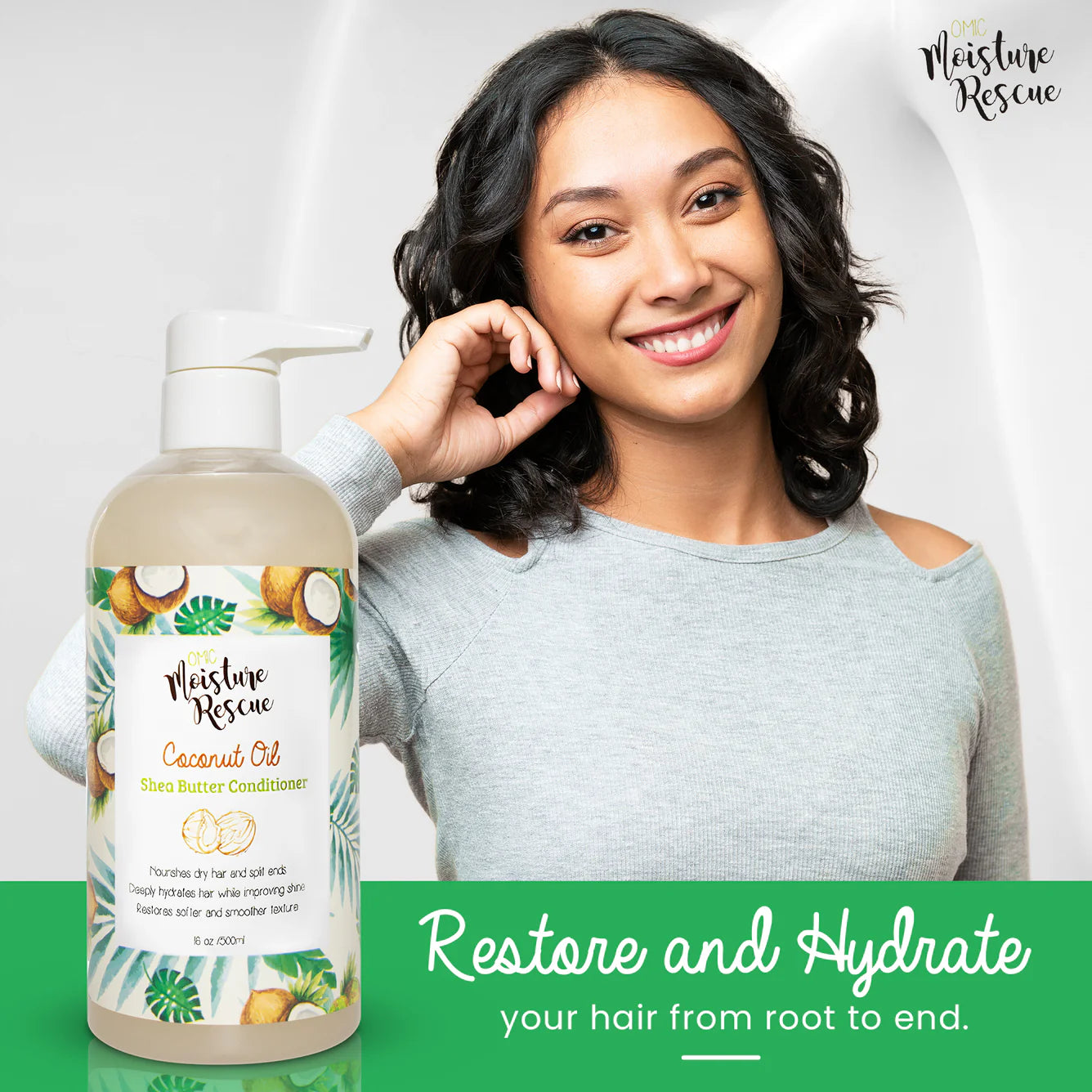 Moisture Rescue Coconut Oil Hair Conditioner 500ml