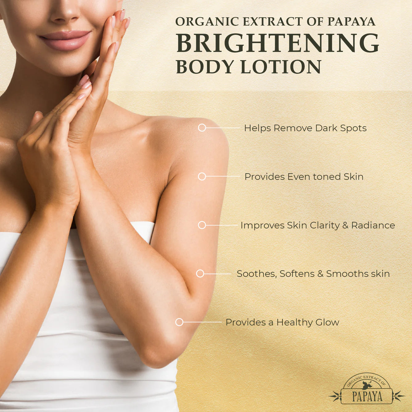 Organic Extract of Papaya Brightening Body Lotion | 400ml