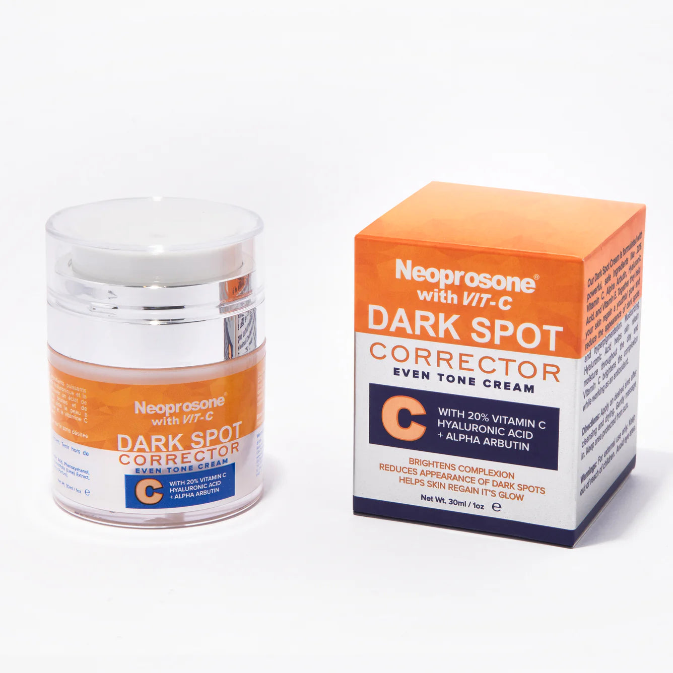Neoprosone 20% Vitamin C Dark Spot Corrector Cream 1 fl oz / 30ml