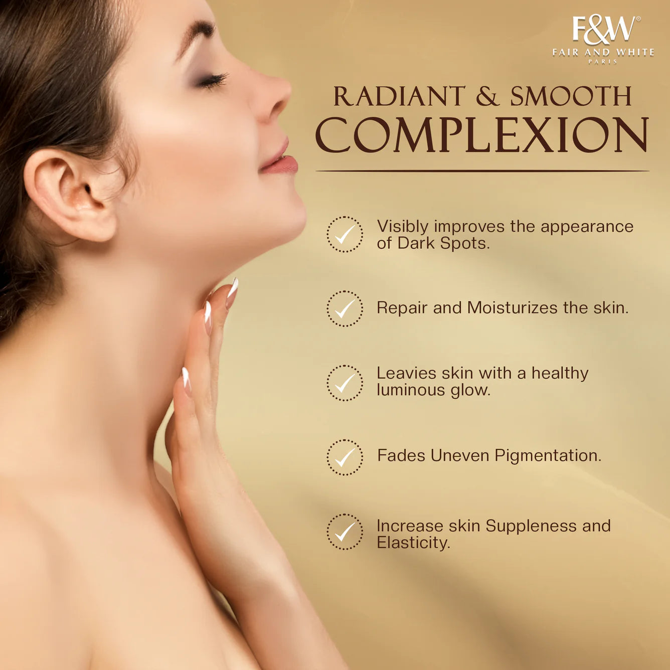 Fair & White Gold Revitalizing Step 2 Fade Cream -Unifier - 50ml / 1.7 oz