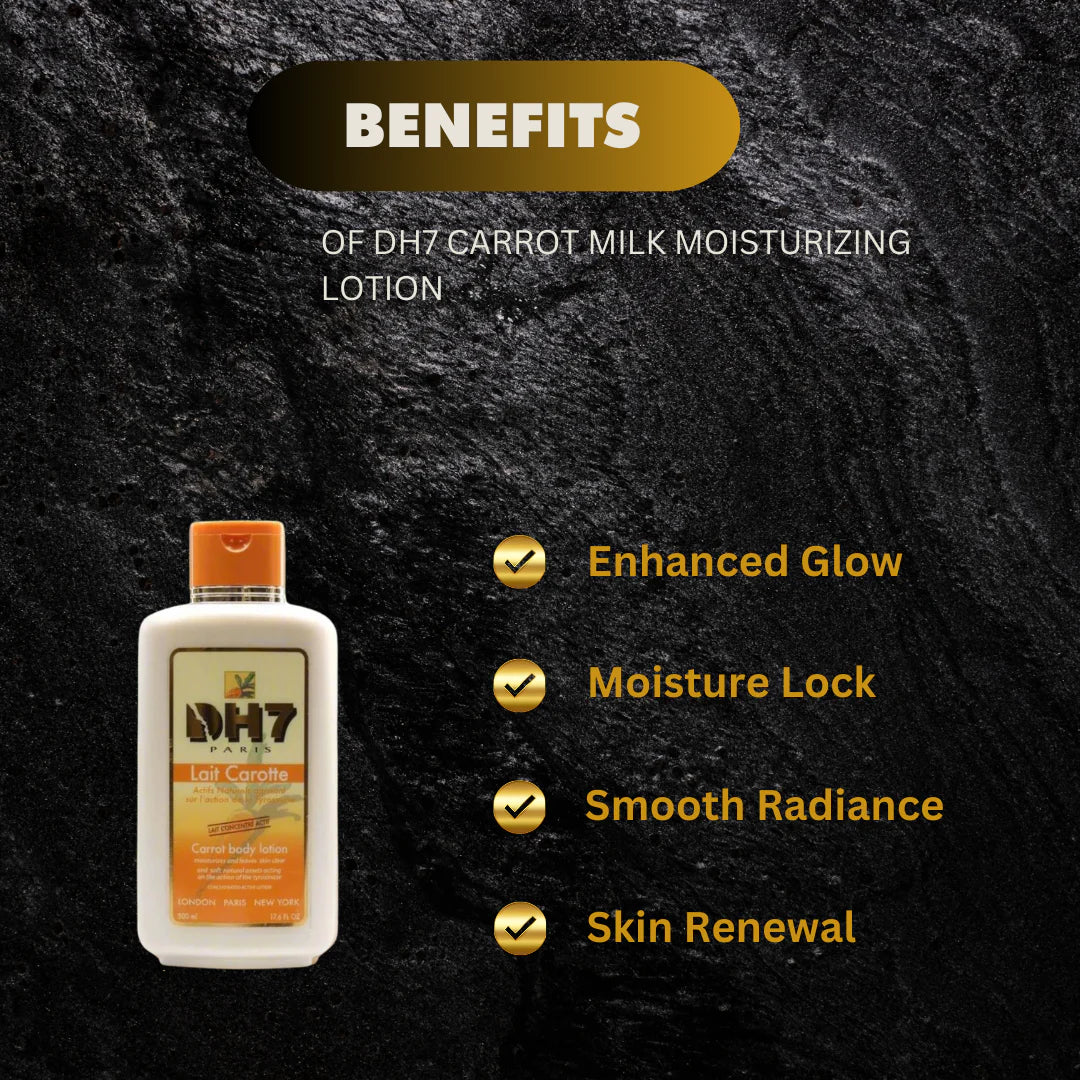DH7 Carrot Milk Moisturizing Lotion 16.9 oz