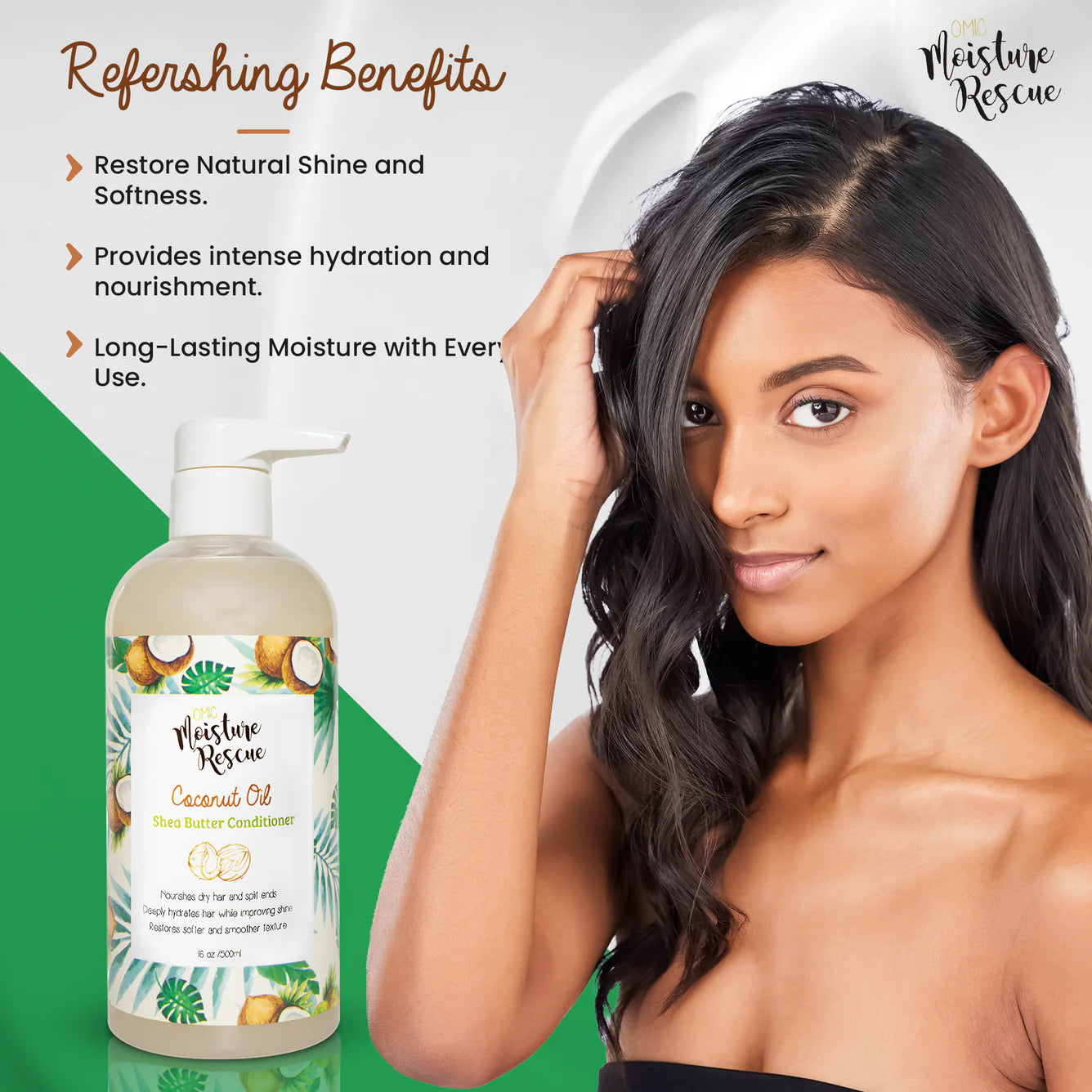 Moisture Rescue Coconut Oil Hair Conditioner 500ml