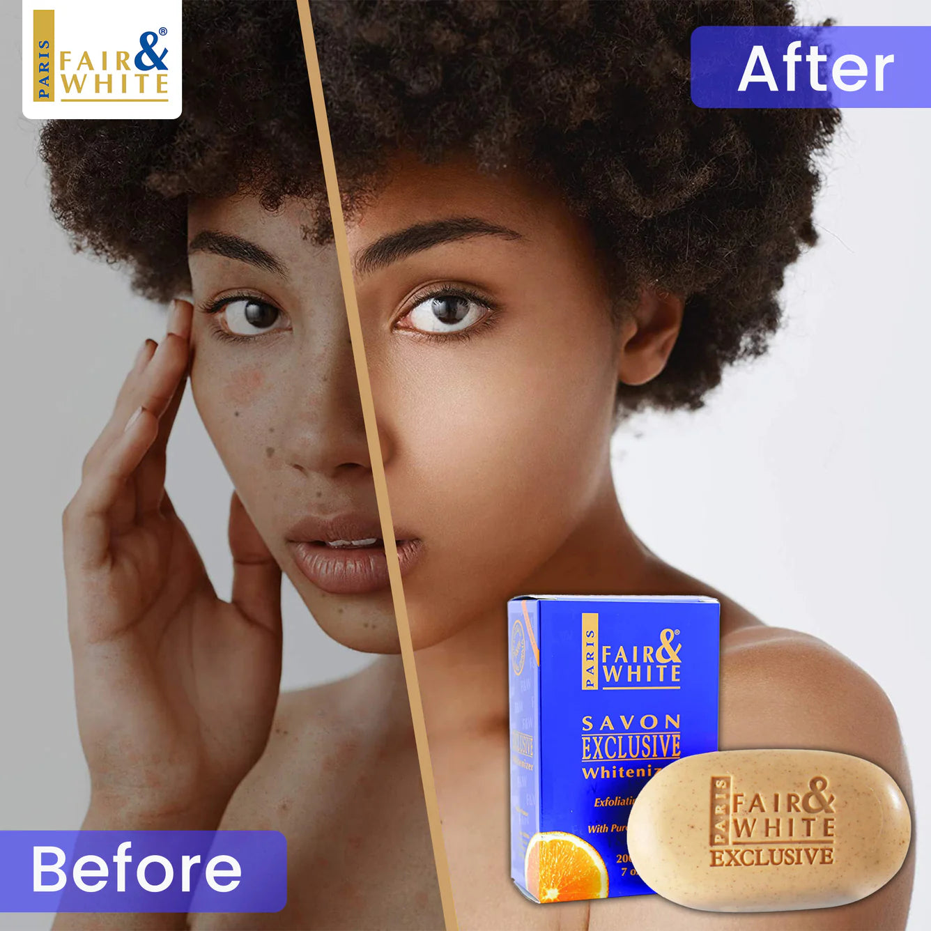 Fair & White Exclusive Exfoliating Soap with Vitamin C