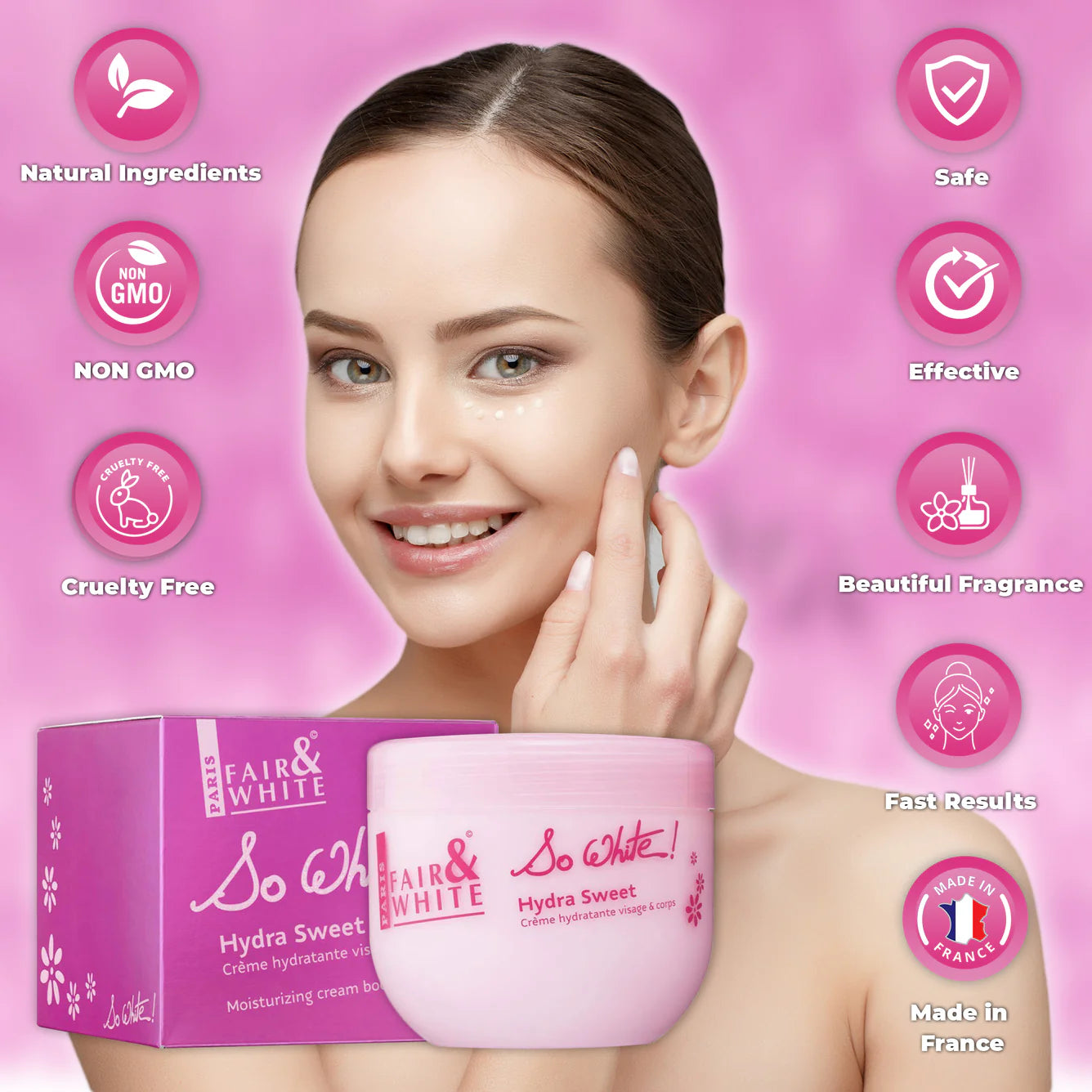 Fair & White So White Hydra Sweet Moisturizing Cream 400ml