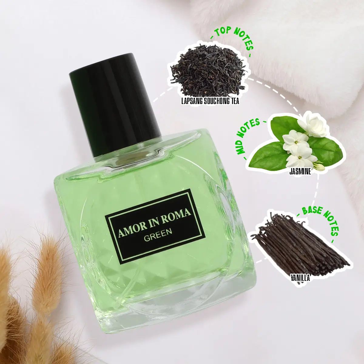 Amor in Roma Green Spray Perfume Eau De Parfum For Women