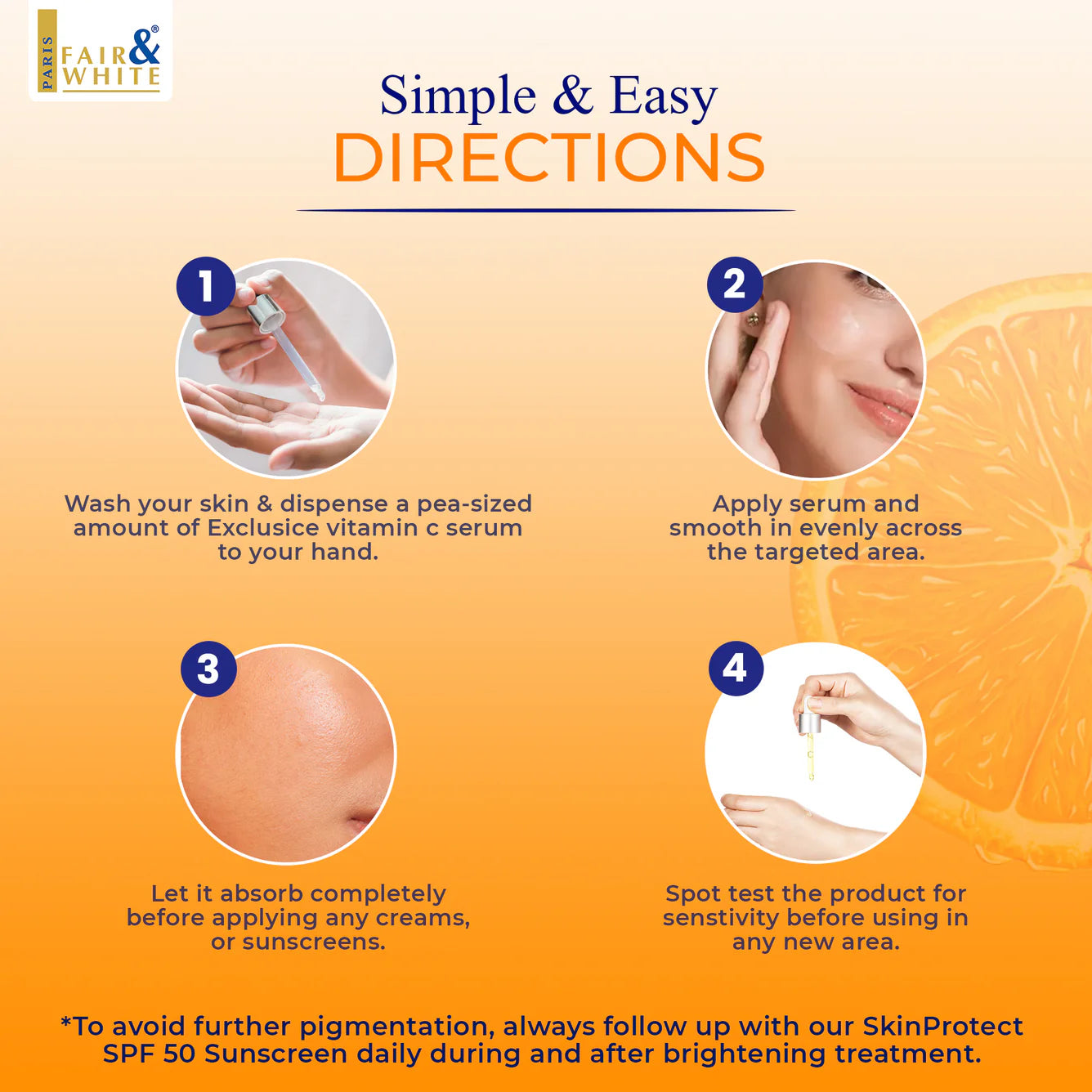 Fair & White Exclusive Whitenizer Serum with pure Vitamin C - 30ml / 1 fl oz