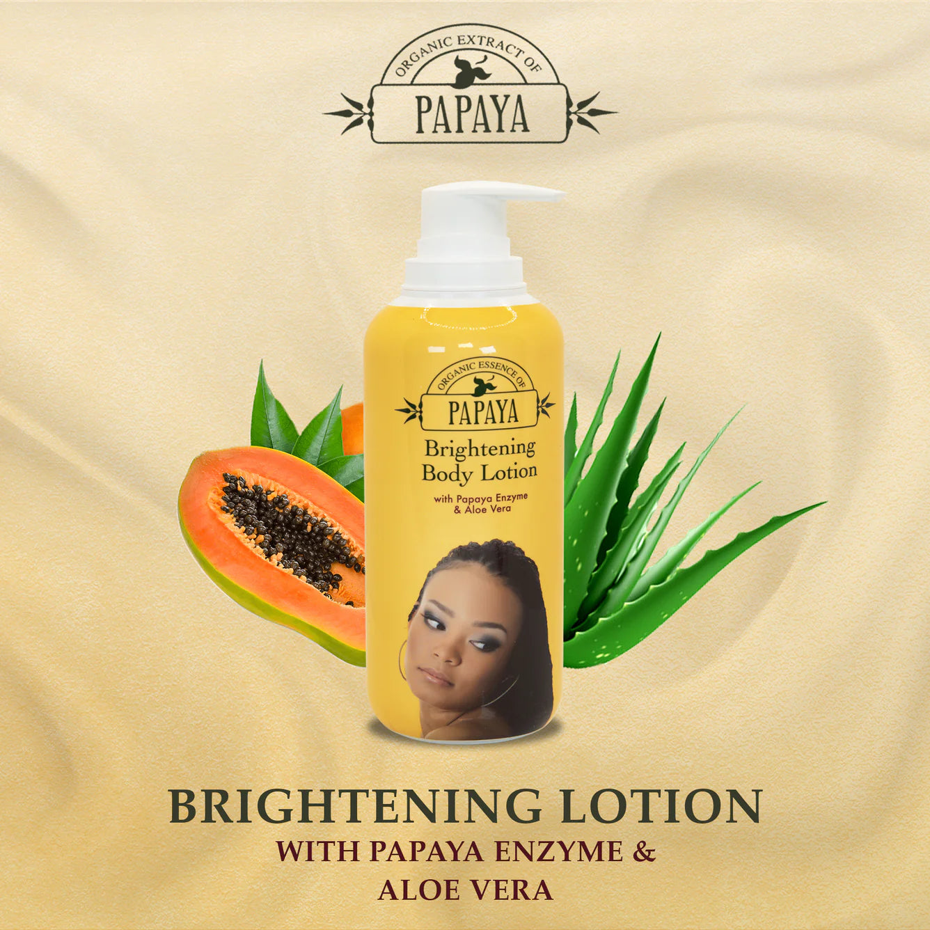 Organic Extract of Papaya Brightening Body Lotion | 400ml