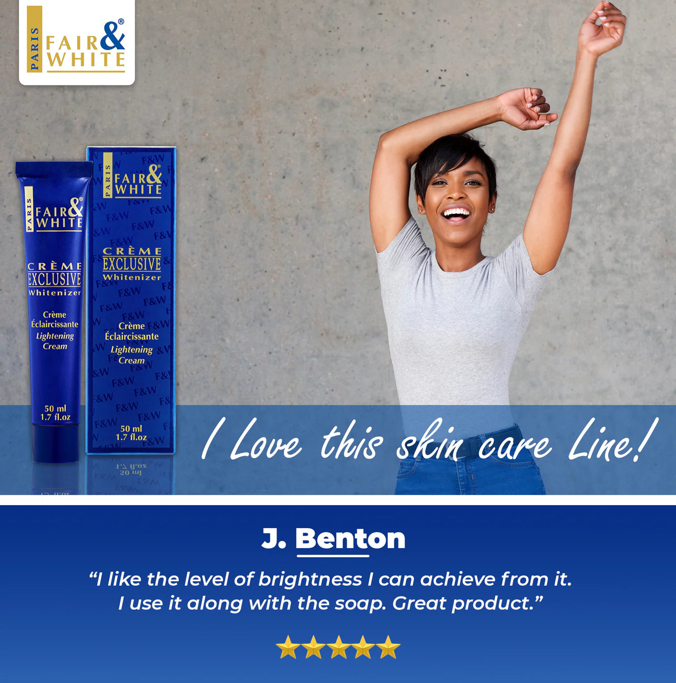 Fair & White Exclusive Whitenizer Lightening Cream - - 50ml / 1.7 fl oz