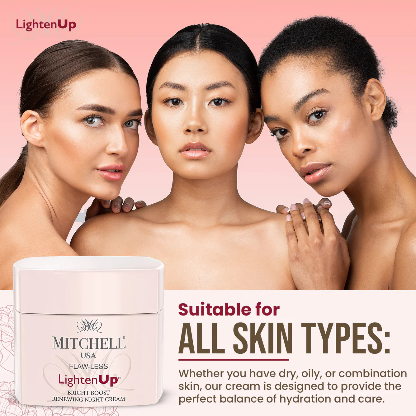 Lighten Up Flaw-Less Bright Boost Renewing Night Cream 50g