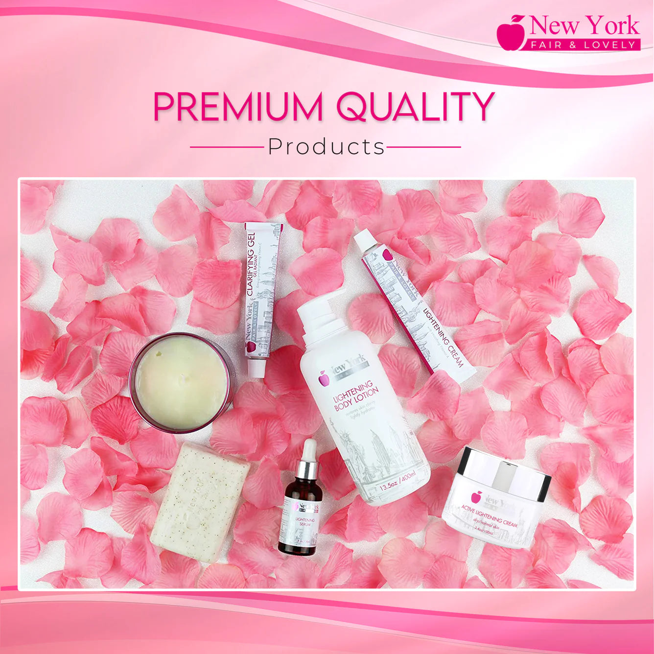 New York Fair & Lovely Active Lightening Cream - 100ml / 3.4 Oz
