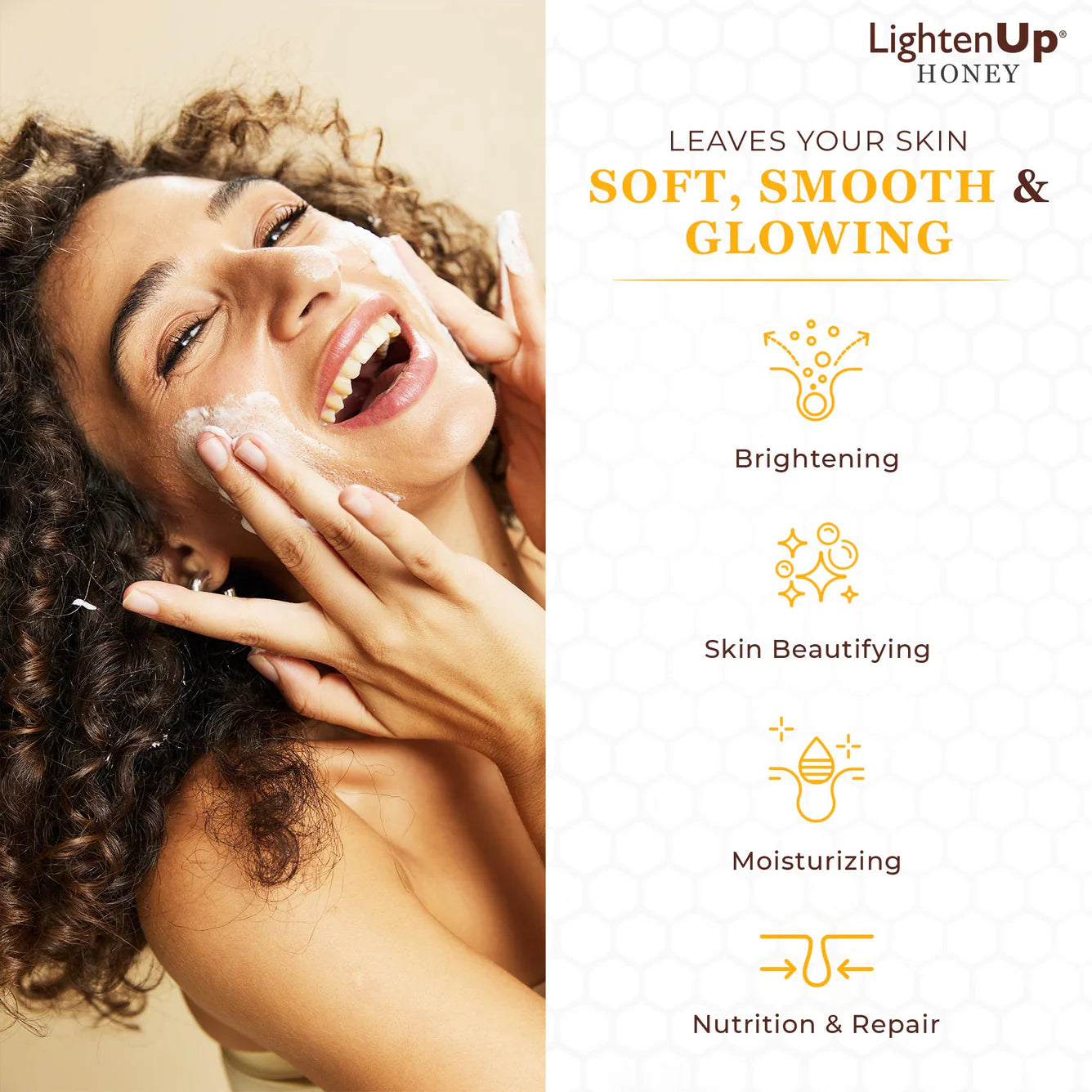 LightenUp Honey Soap 200g