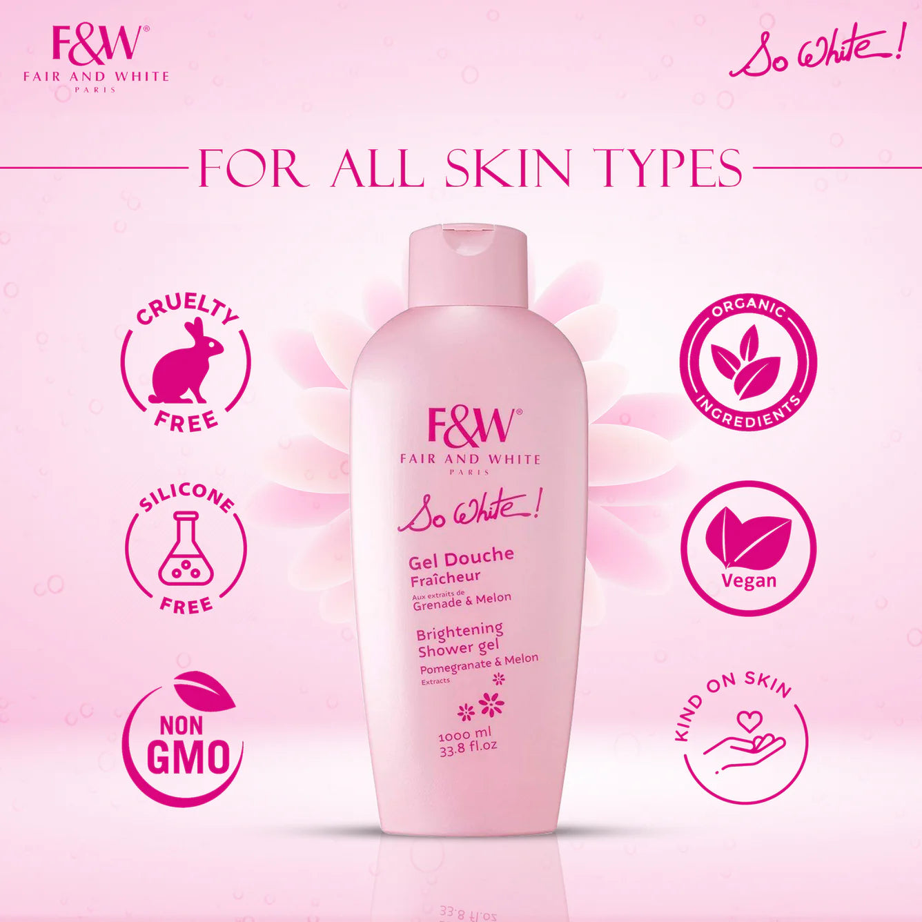 Fair & White So White Brightening Shower Gel Refreshing
