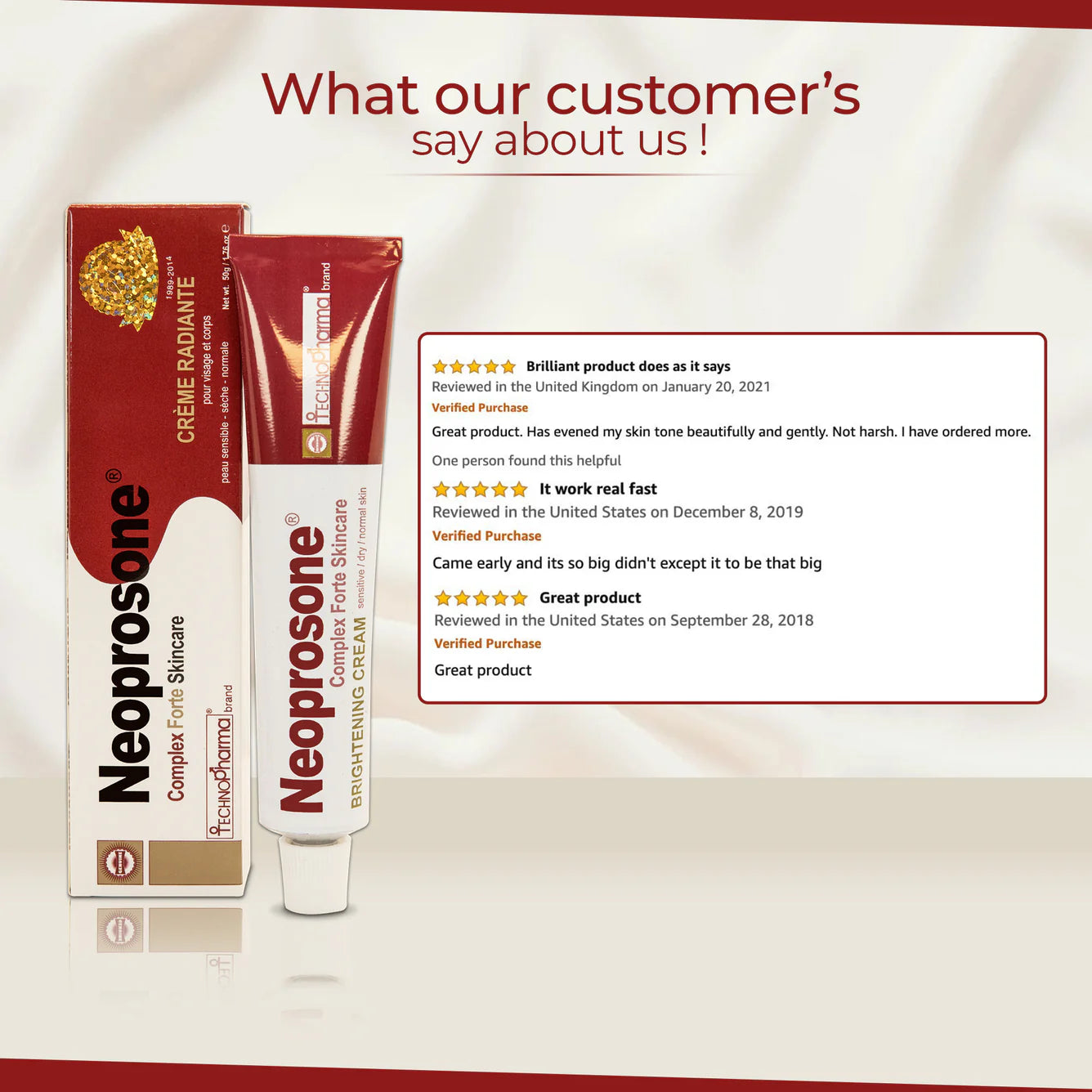 Neoprosone Brightening Cream - Dark Spot Remover - 50ml / 1.7 fl oz