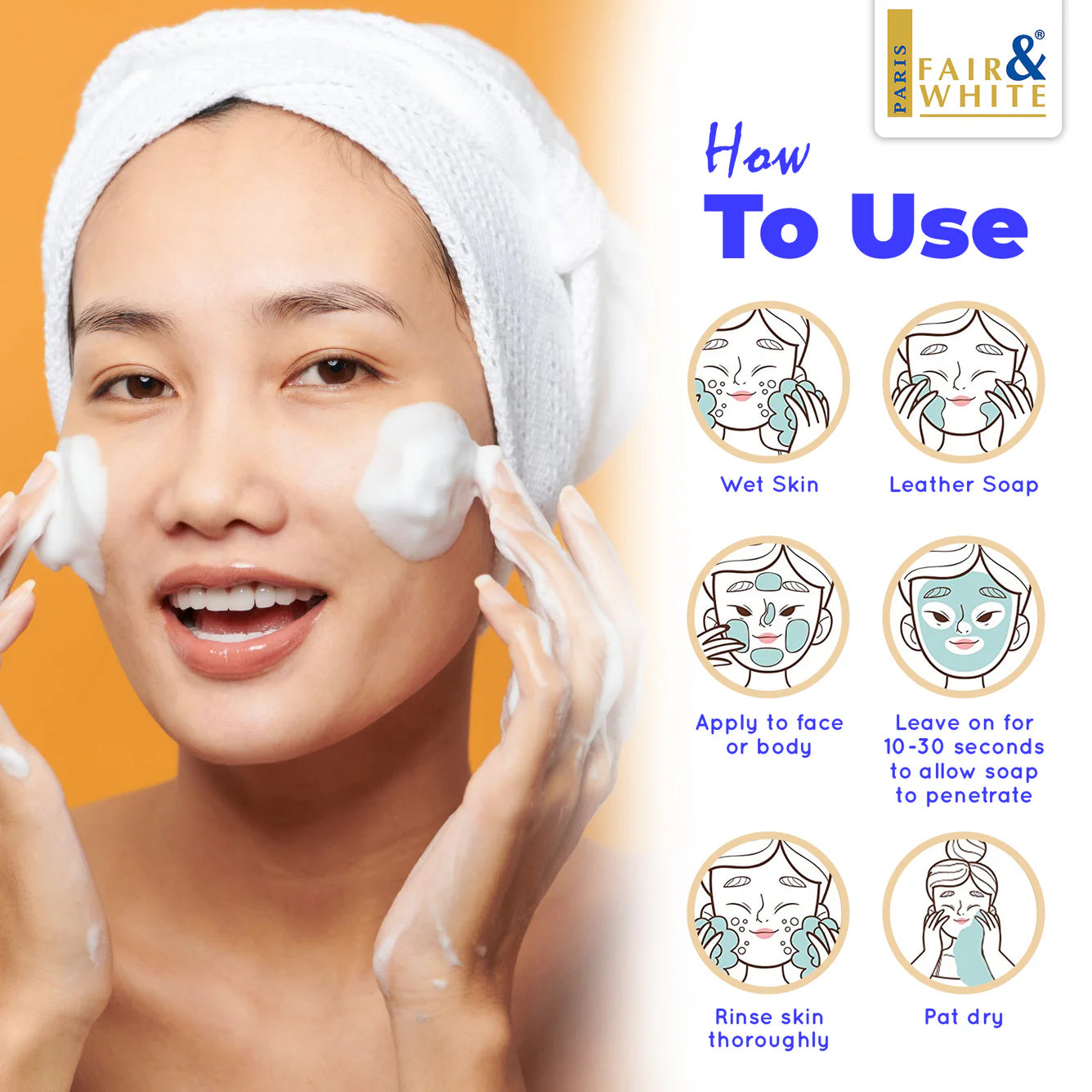 Fair & White Exclusive Exfoliating Soap with Vitamin C