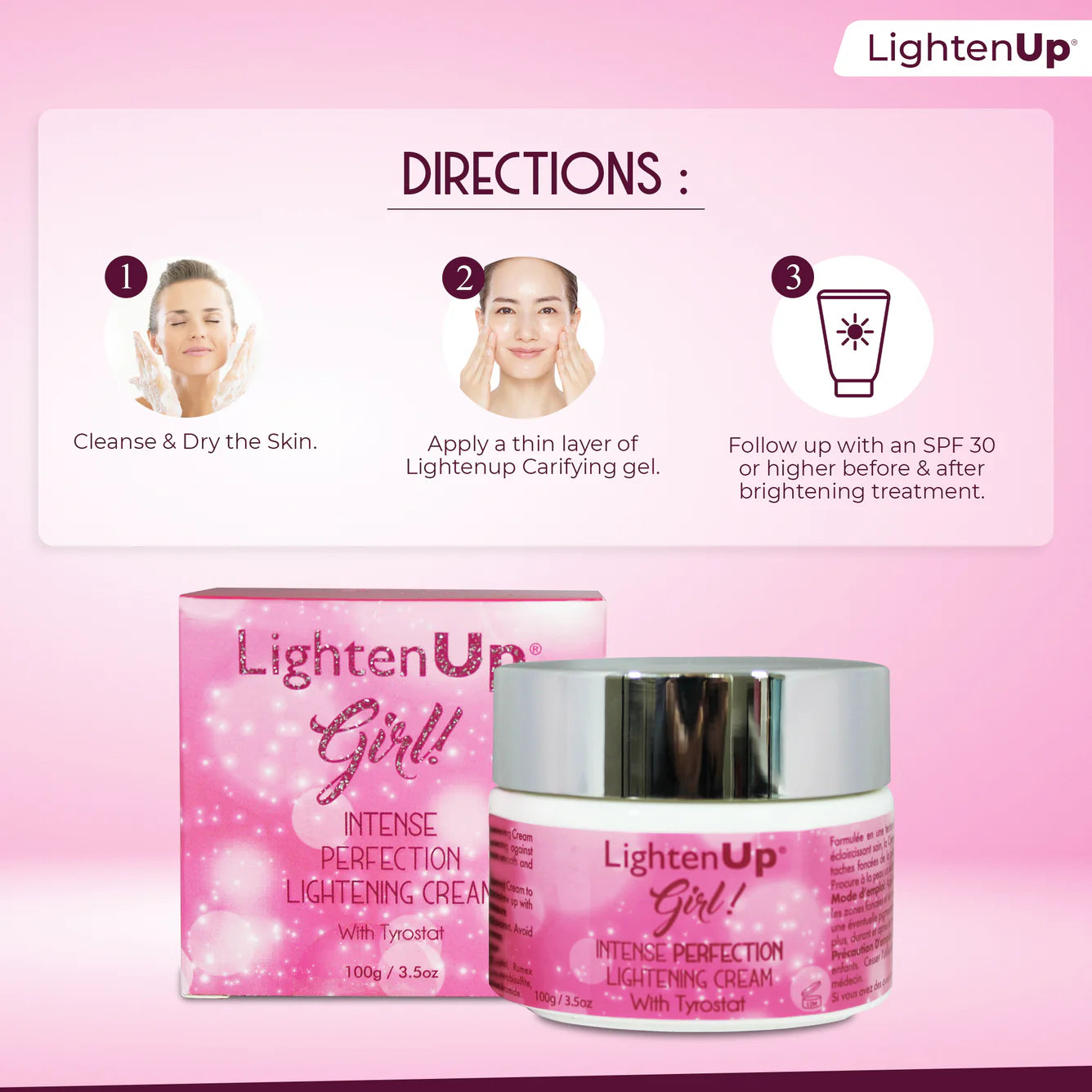 LightenUp Girl! Intense Perfection Lightening Cream - 100g / 3.5 Oz