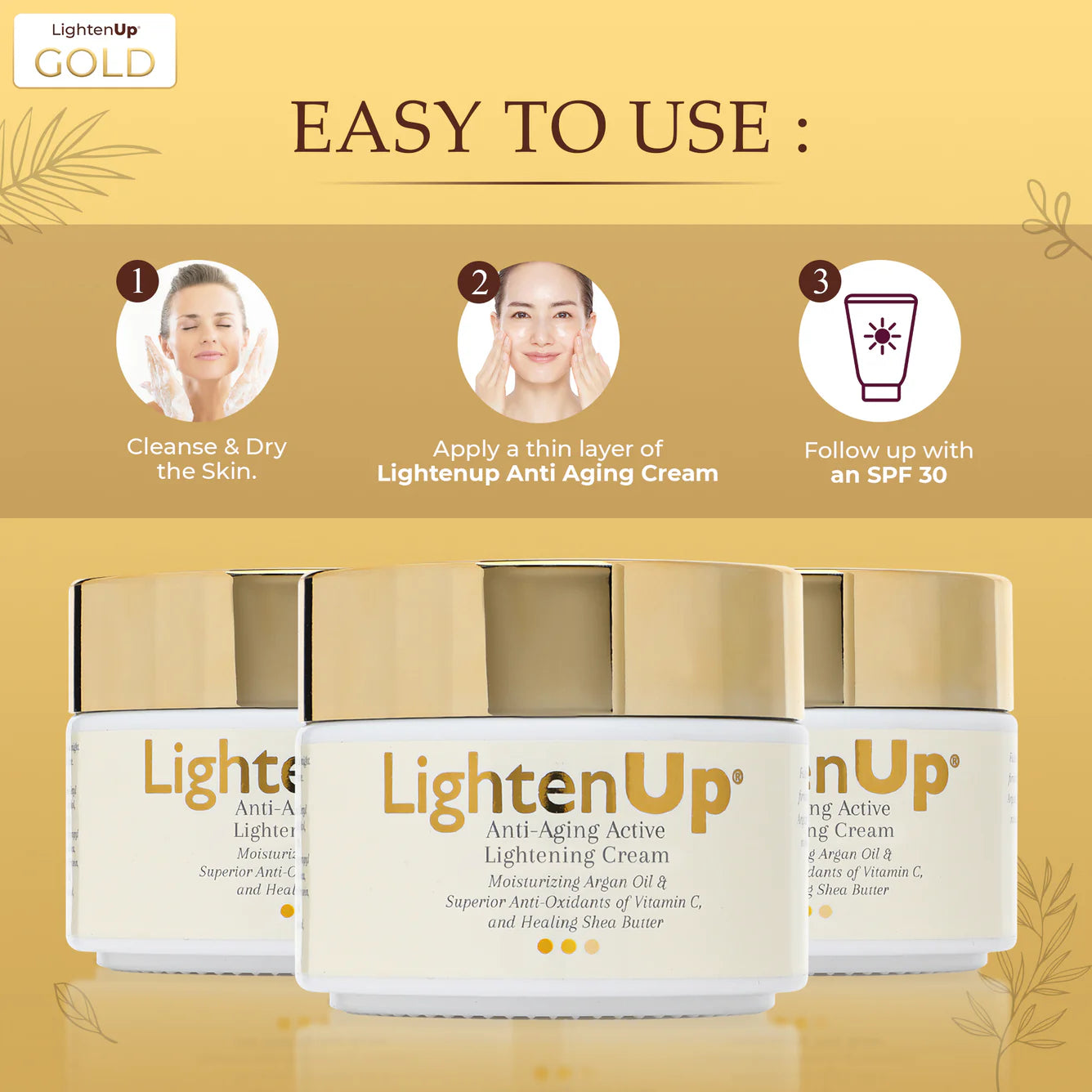 LightenUp Anti-Aging Lightening Cream - 100ml