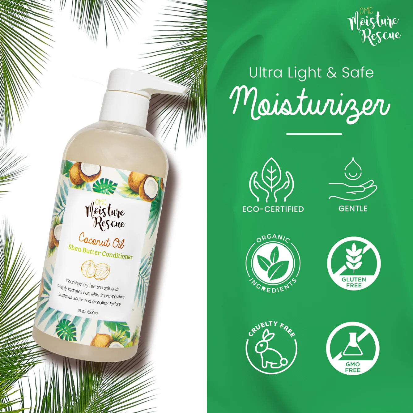 Moisture Rescue Coconut Oil Hair Conditioner 500ml