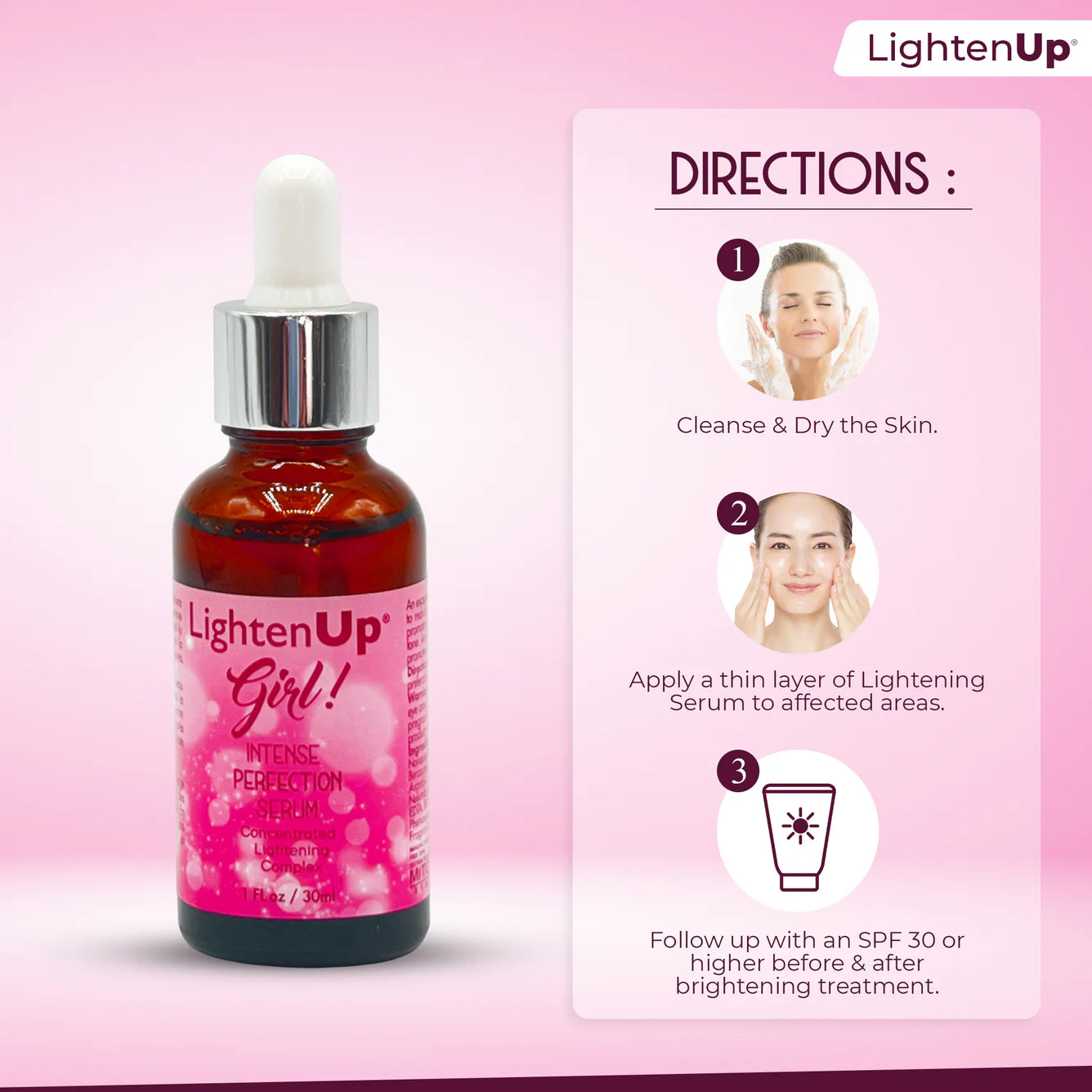 LightenUp Girl! Intense Perfection Lightening Serum - 30ml / 1 Fl Oz