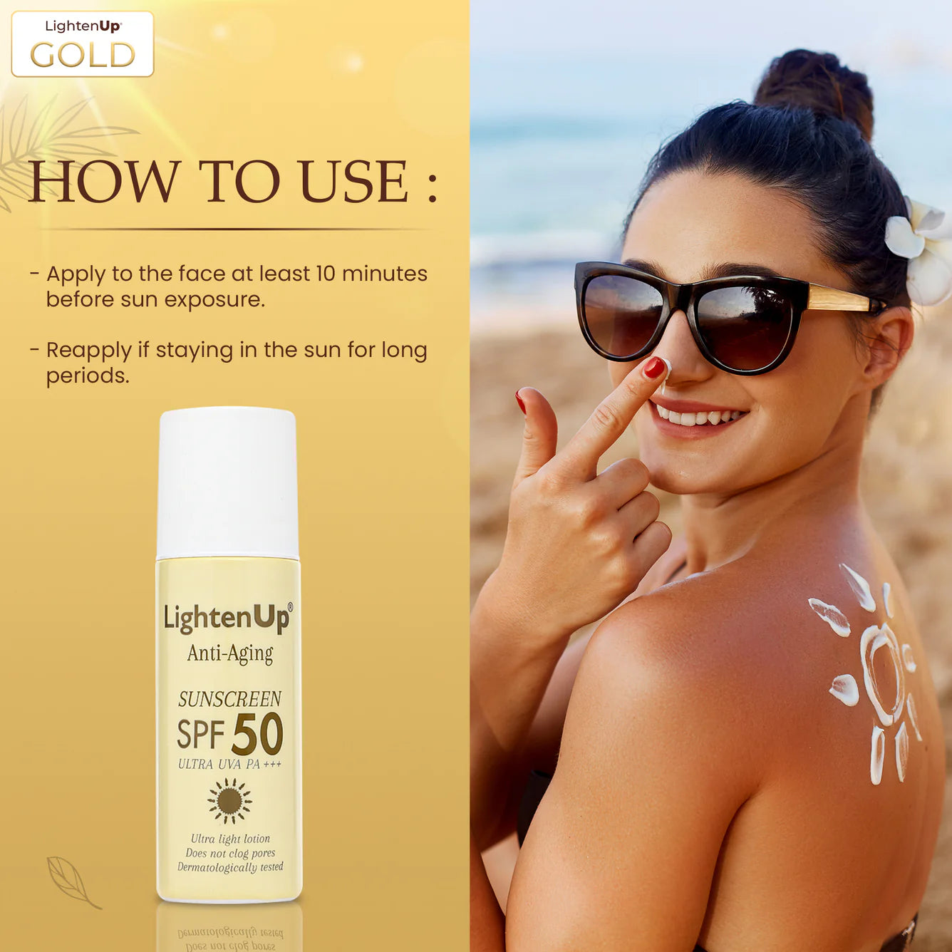 LightenUp Anti-Aging Sunscreen SPF 50
