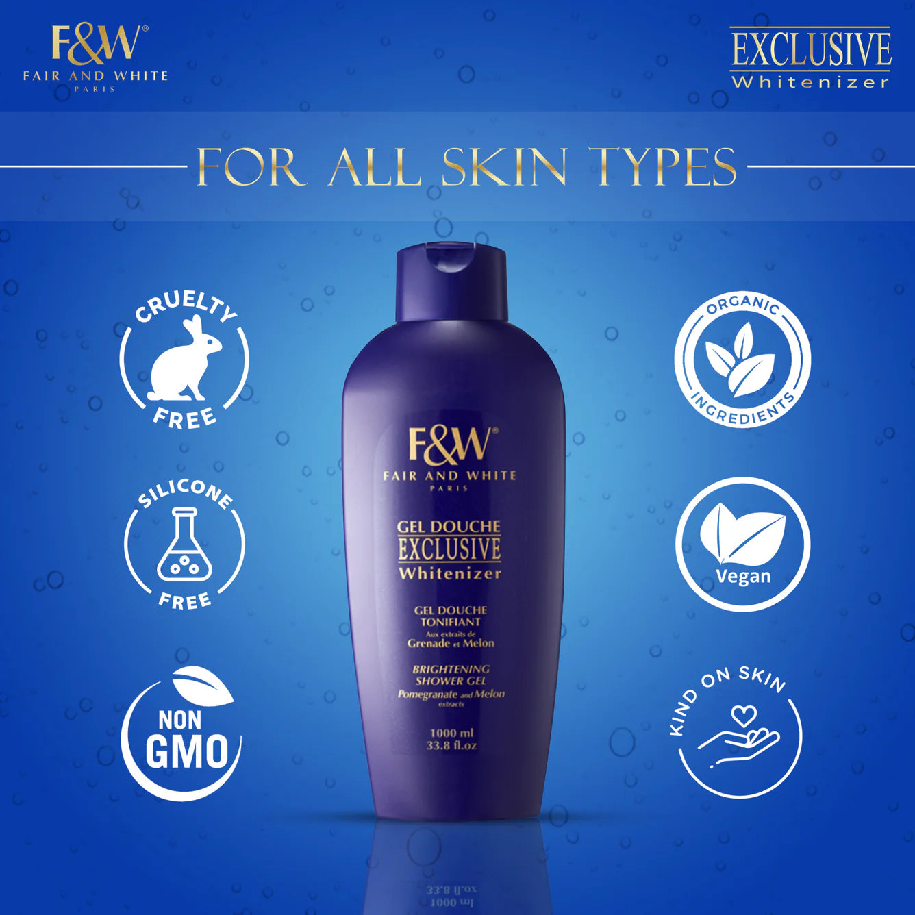 Fair & White Exclusive Shower Gel Pomegranate Melon Extract