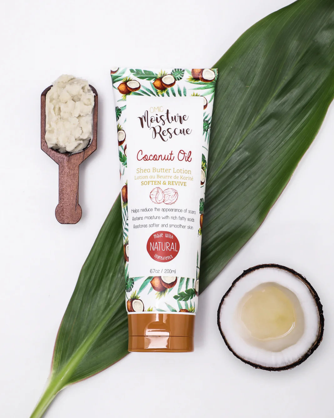 Moisture Rescue Shea Butter Lotion Tube with Coconut Oil