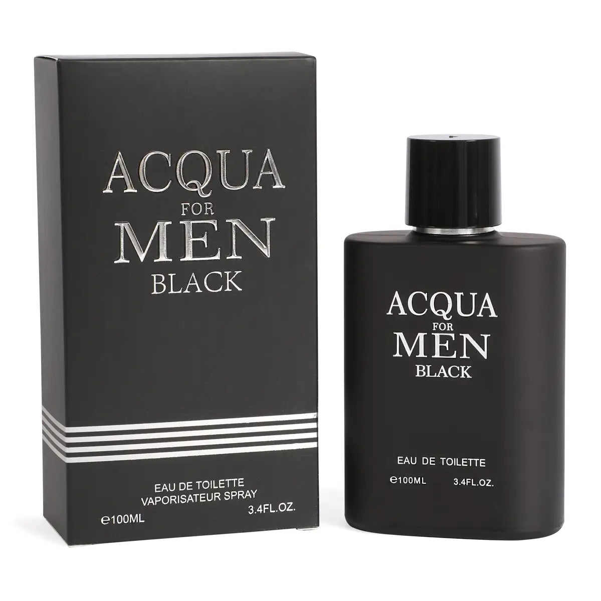 Acqua For Men Black Spray Cologne Eau De Toilette For Men