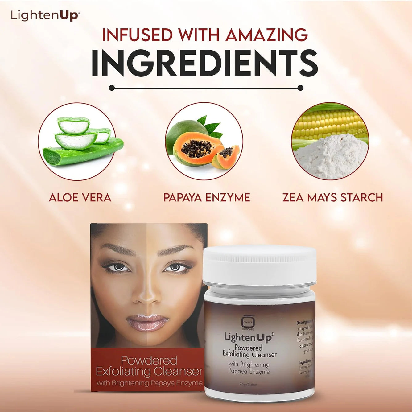 LightenUp Plus Powdered Exfoliating Cleanser 75g