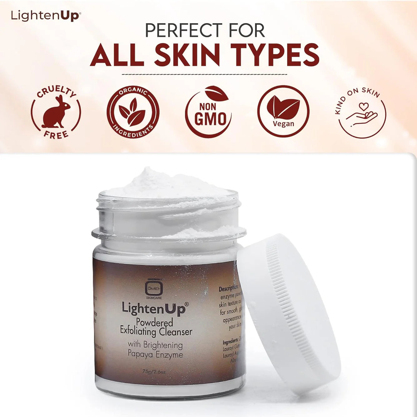 LightenUp Plus Powdered Exfoliating Cleanser 75g