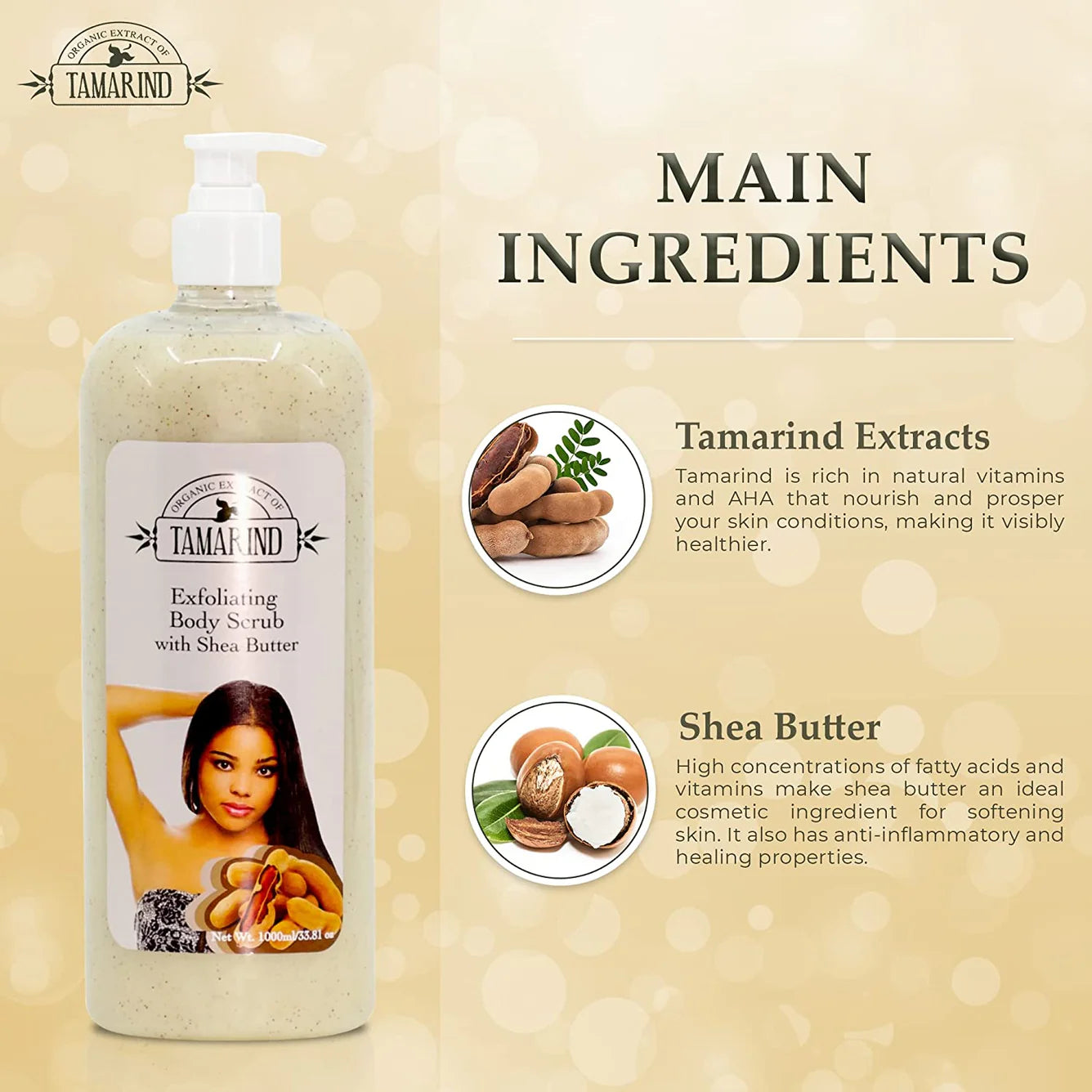 Organic Essence of Tamarind Exf Shower Gel 1000ml