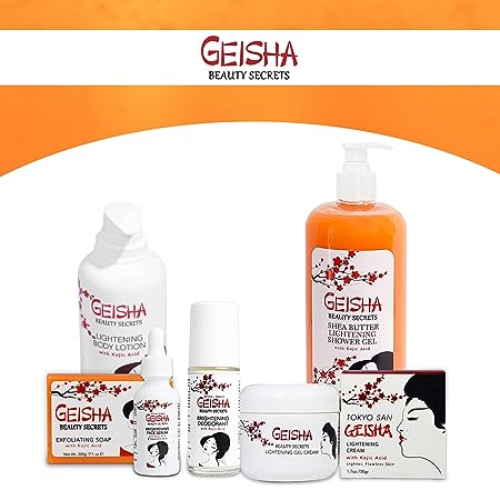 Geisha Beauty Secret Shower Gel Lightening and Moisturizing 33 Fl oz