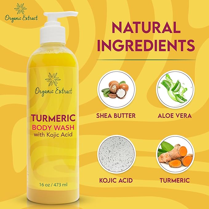Organic Extract Turmeric Body Wash 16 oz/473 ml