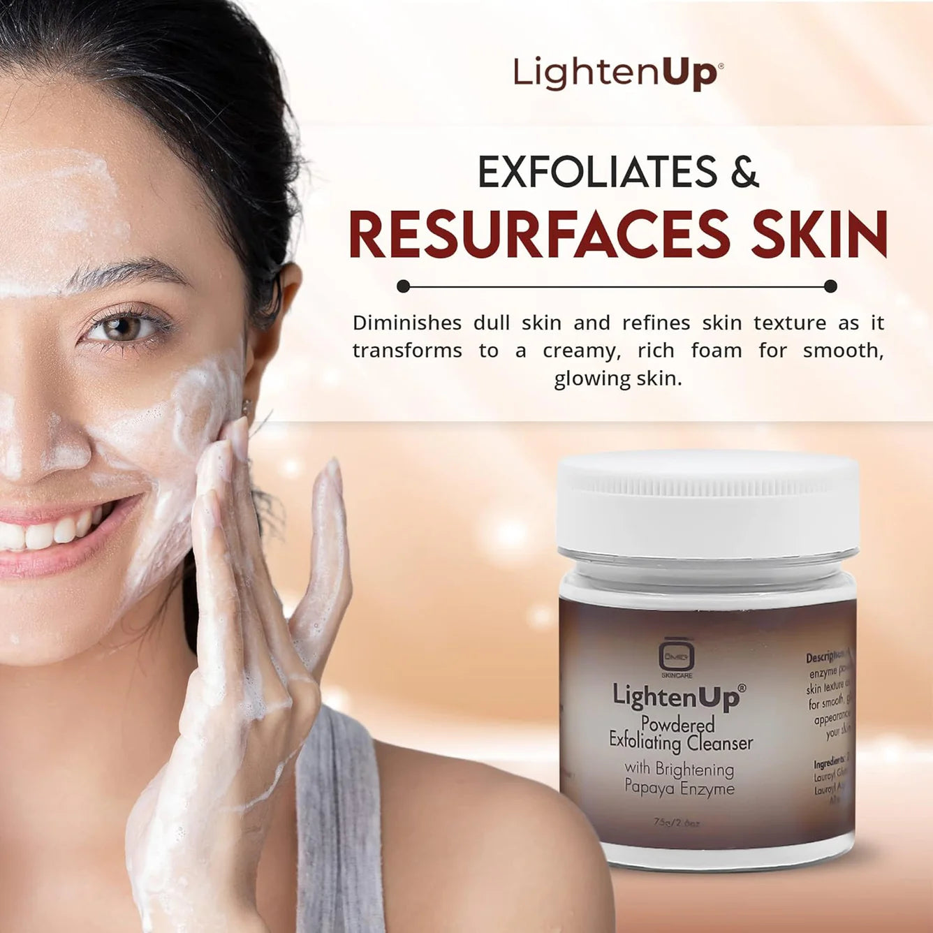 LightenUp Plus Powdered Exfoliating Cleanser 75g