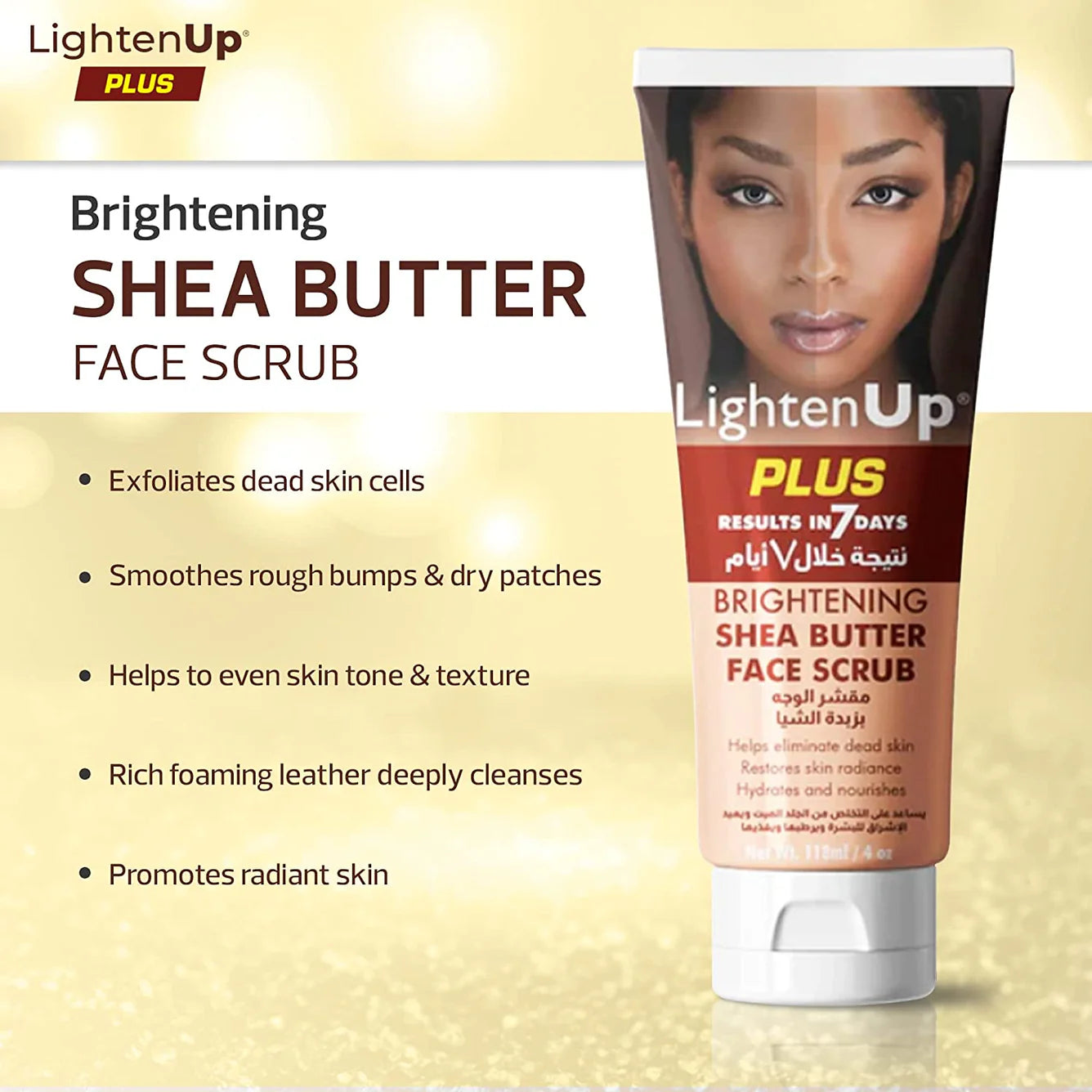 LightenUp Plus Face Scrub 118ml