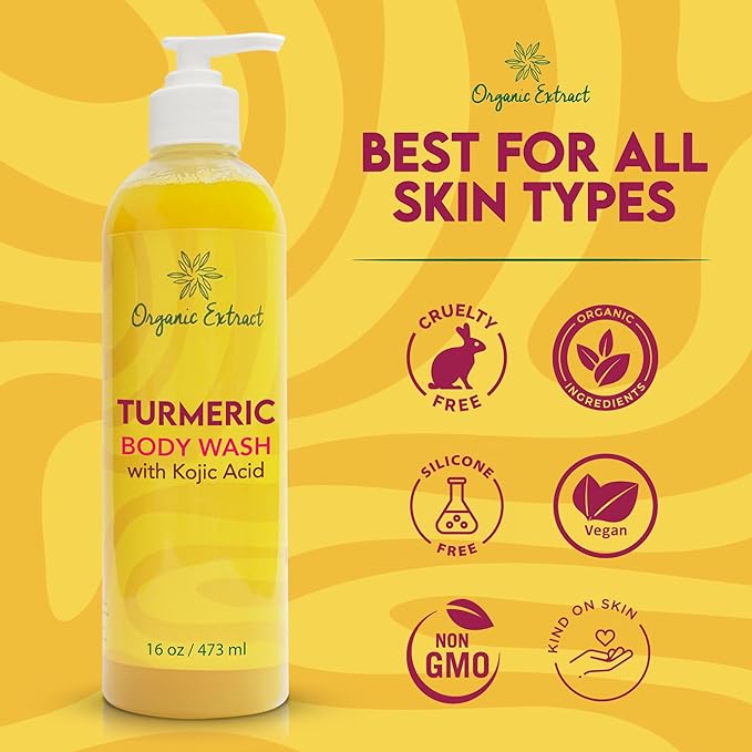 Organic Extract Turmeric Body Wash 16 oz/473 ml