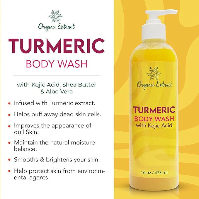 Organic Extract Turmeric Body Wash 16 oz/473 ml