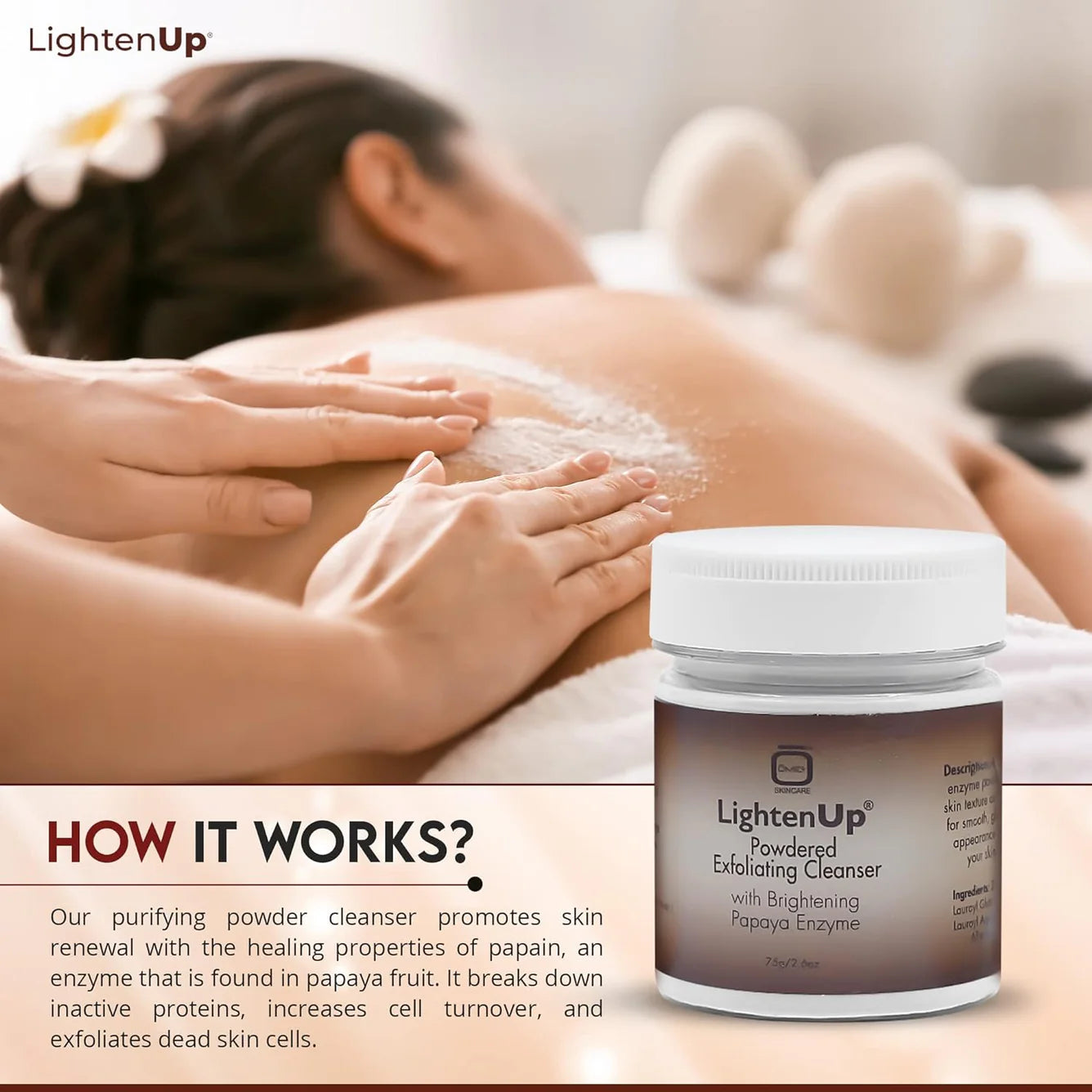 LightenUp Plus Powdered Exfoliating Cleanser 75g
