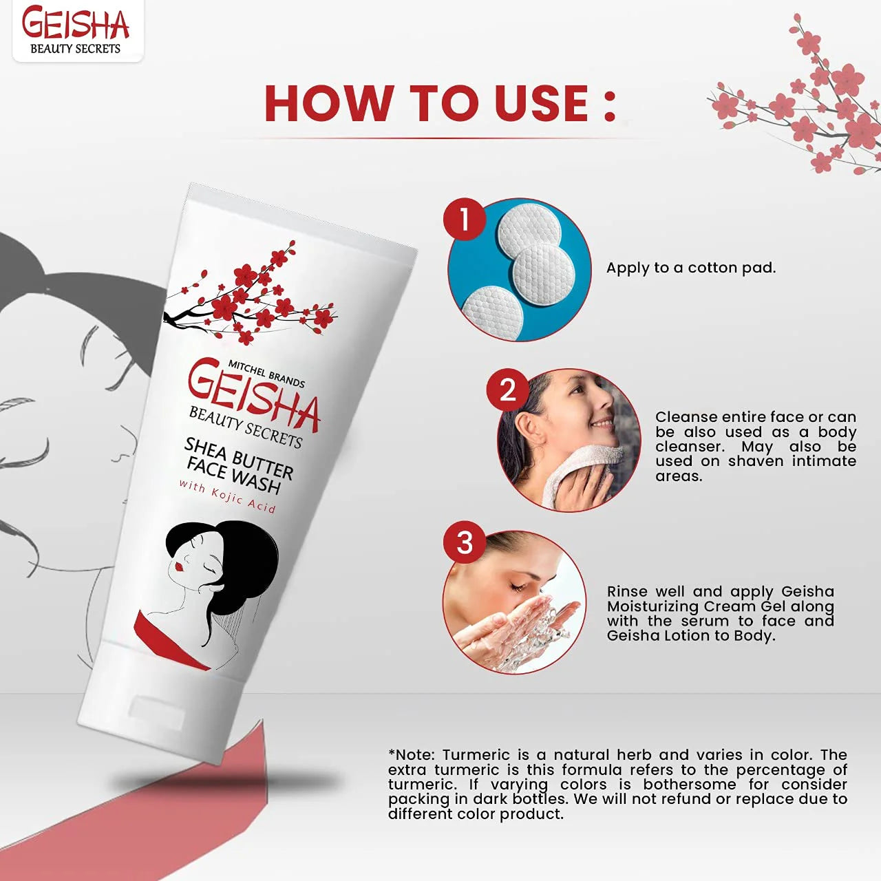 Geisha Face Wash 60ml