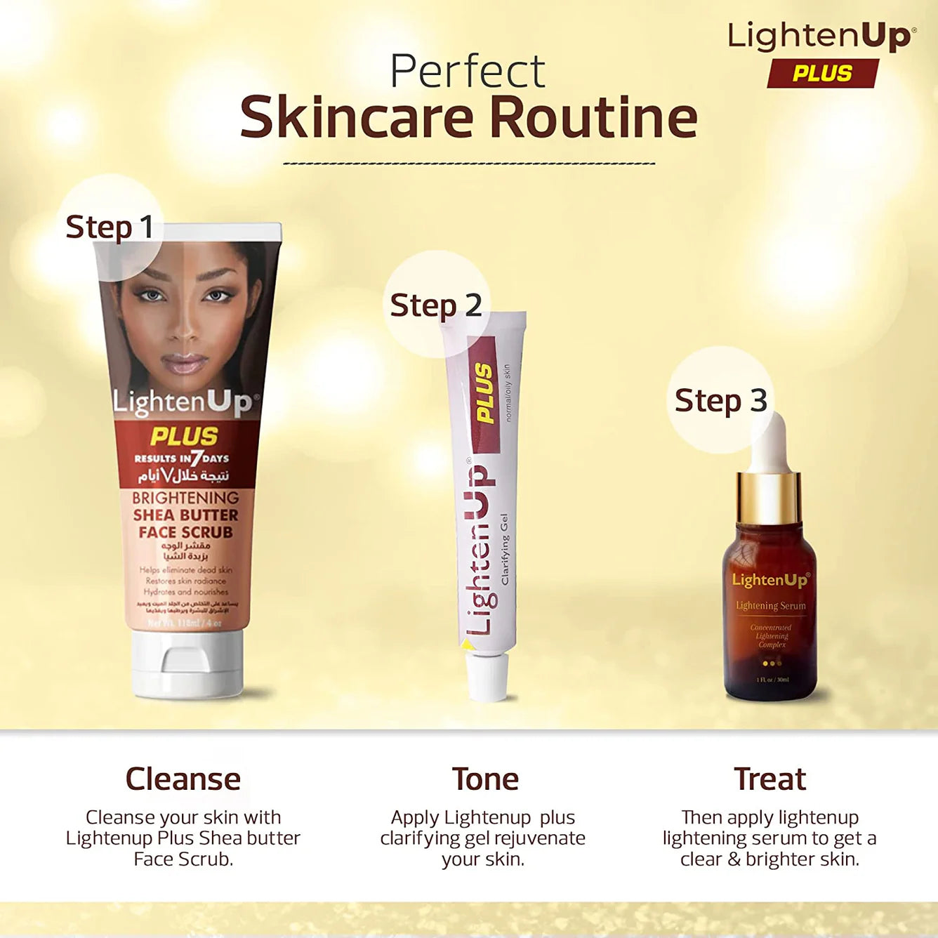 LightenUp Plus Face Scrub 118ml